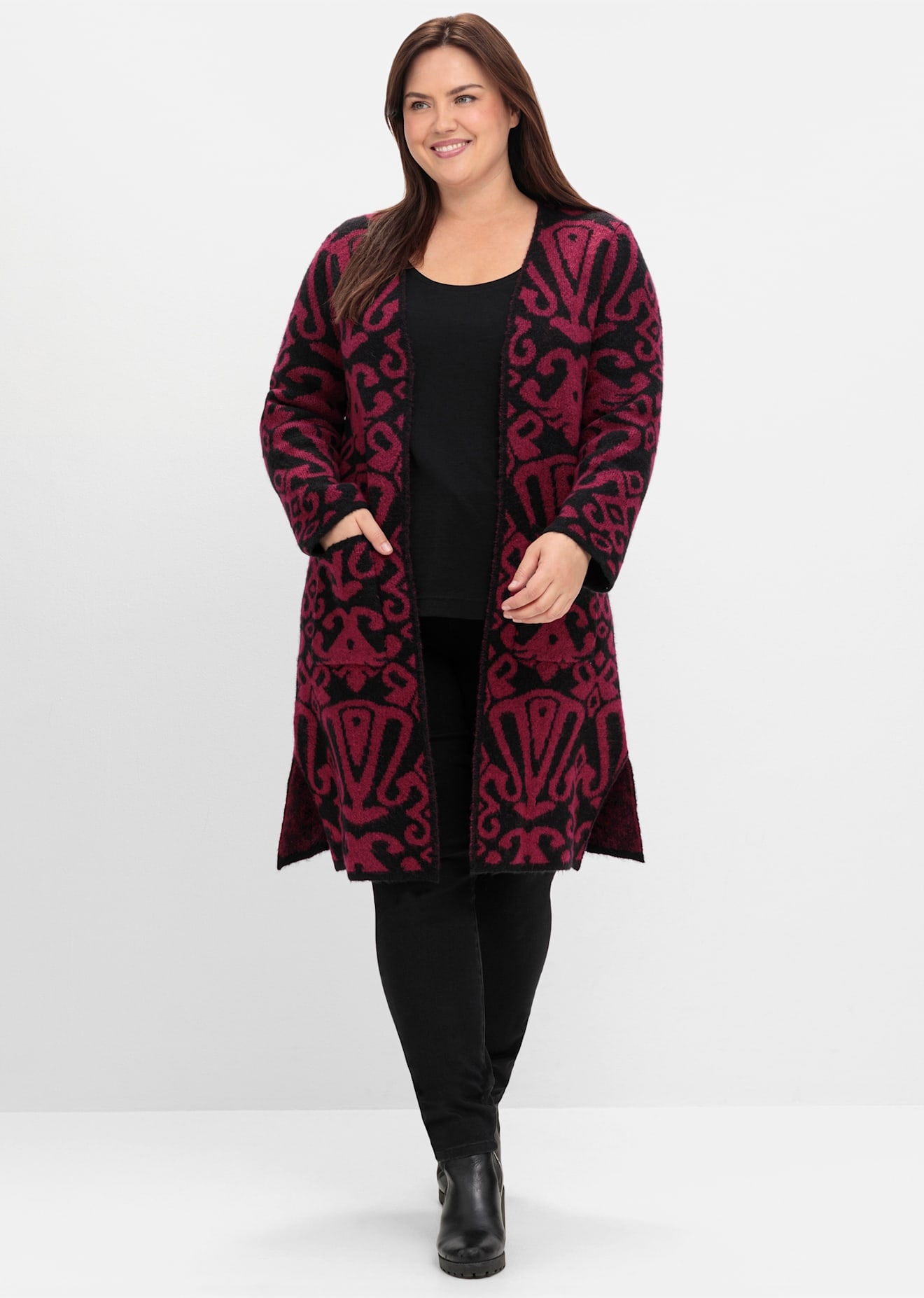 sheego by Joe Browns Longstrickjacke günstig online kaufen