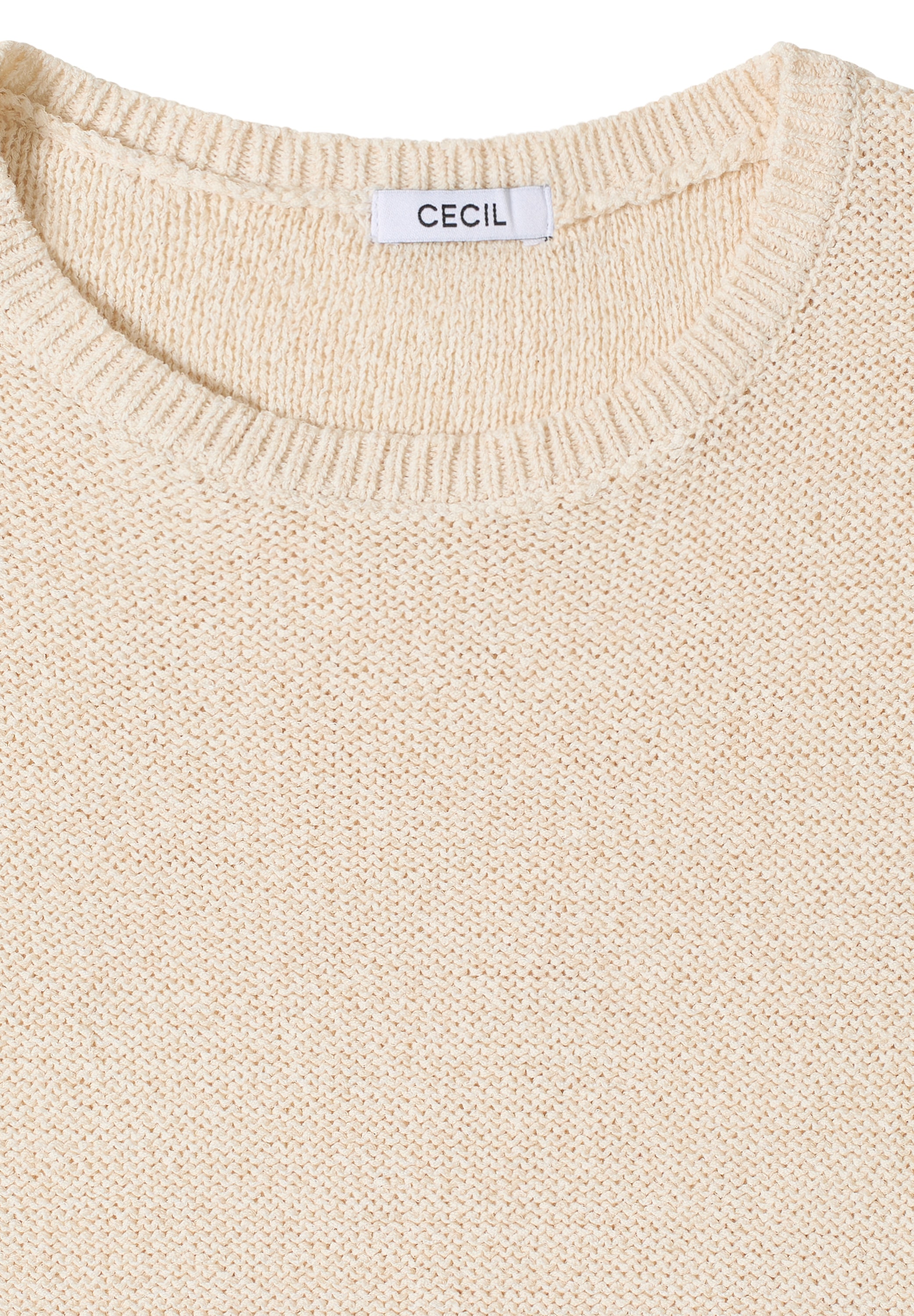 Cecil Strickpullover meliert, mit Rundhals