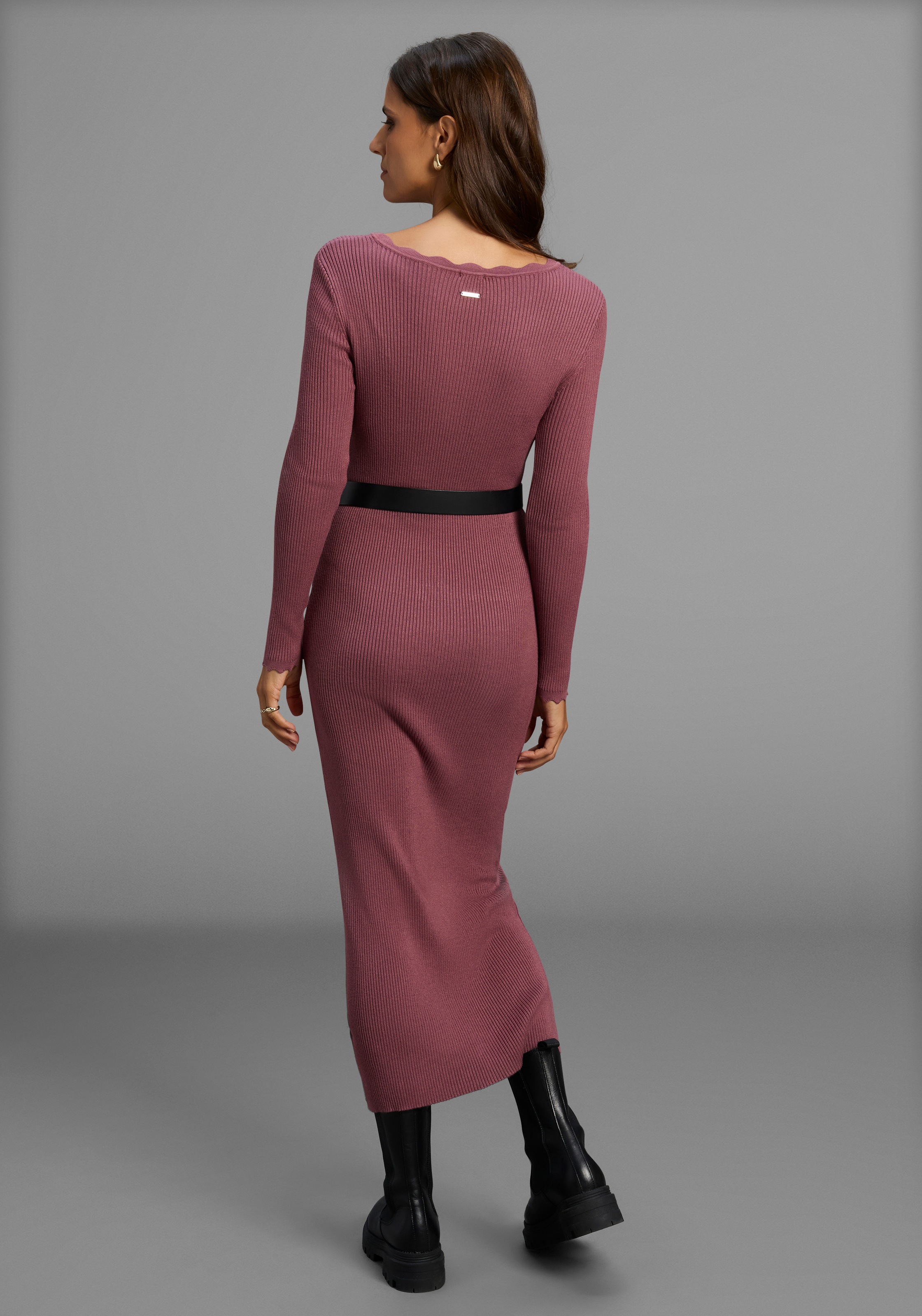 Laura Scott Strickkleid, Basic mit besonderem Detail günstig online kaufen
