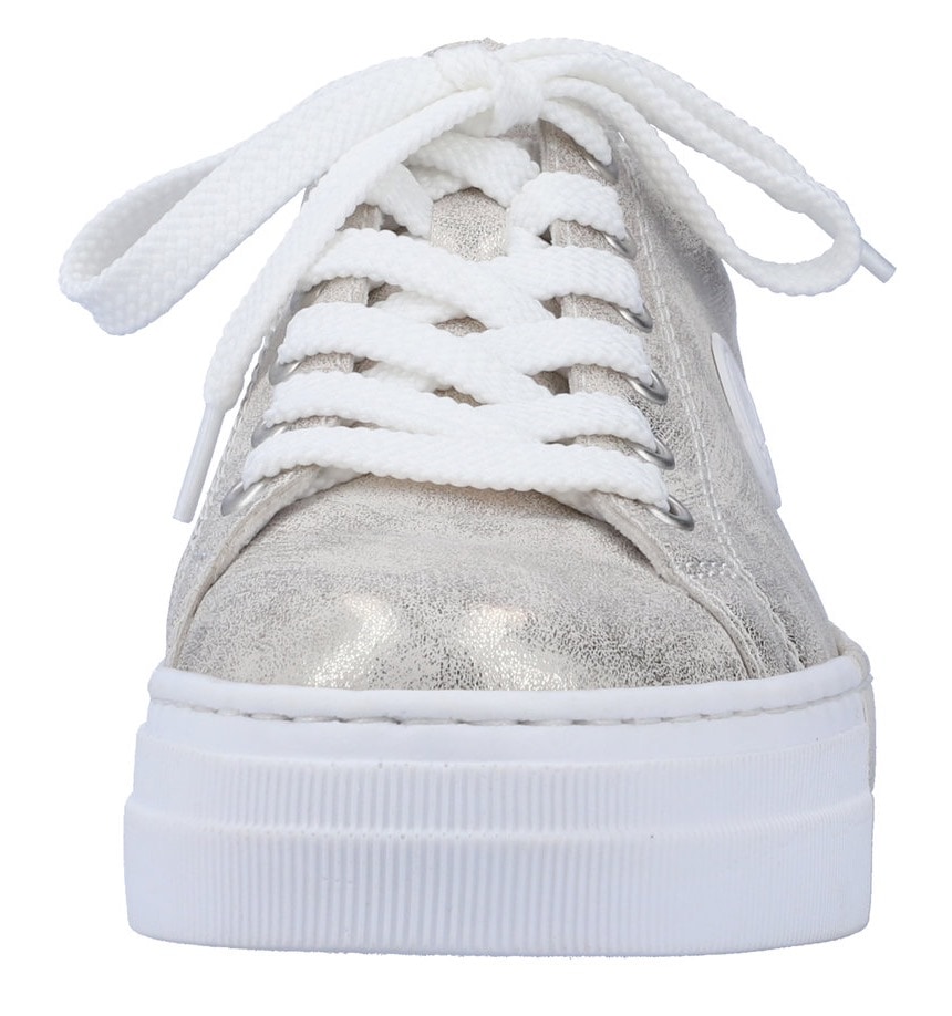 Rieker Sneaker, Freizeitschuh, Halbschuh, Schnürschuh mit Plateausohle