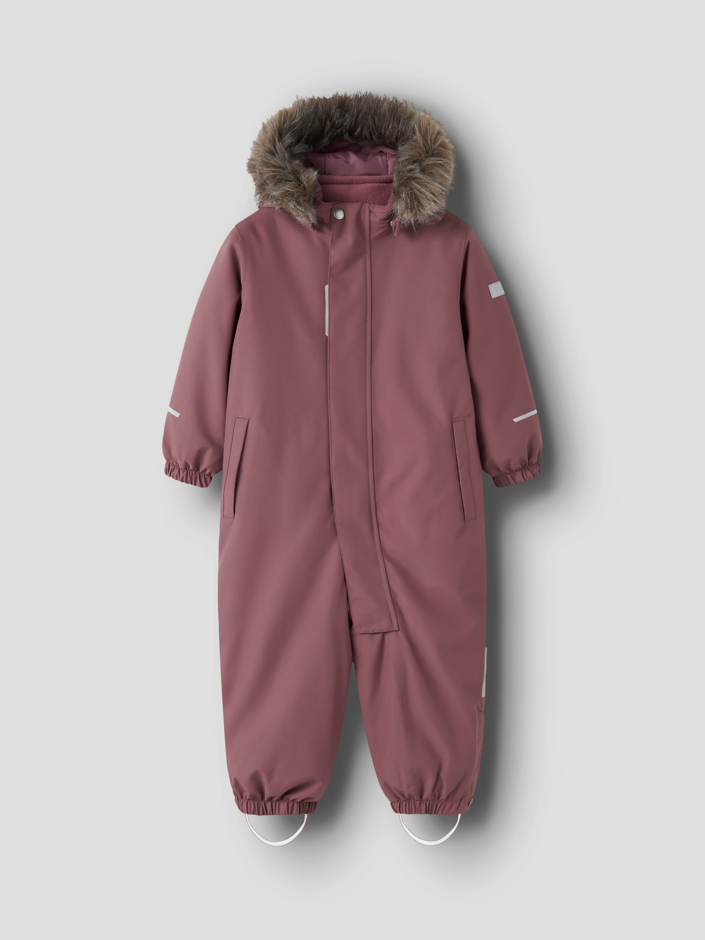NAME IT Jungen Overall "NMNSNOW10 SUIT SOLID FO NOOS", bunt, Gr. 92, unifarben, Fleece, Obermaterial: 100% Polyester, Overalls