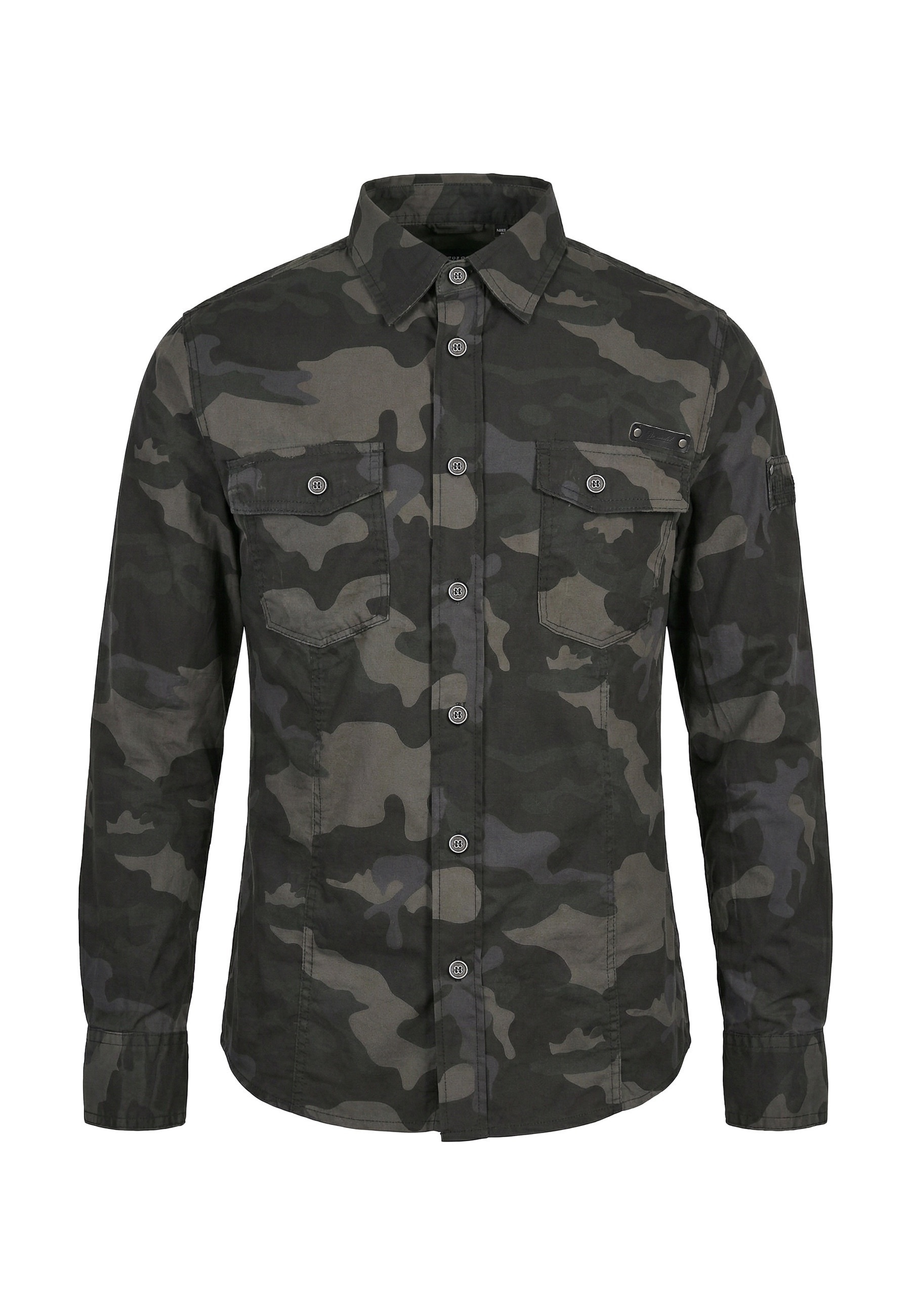 Brandit Langarmhemd "Brandit Herren Slim Worker Shirt" 1 Stk. günstig online kaufen