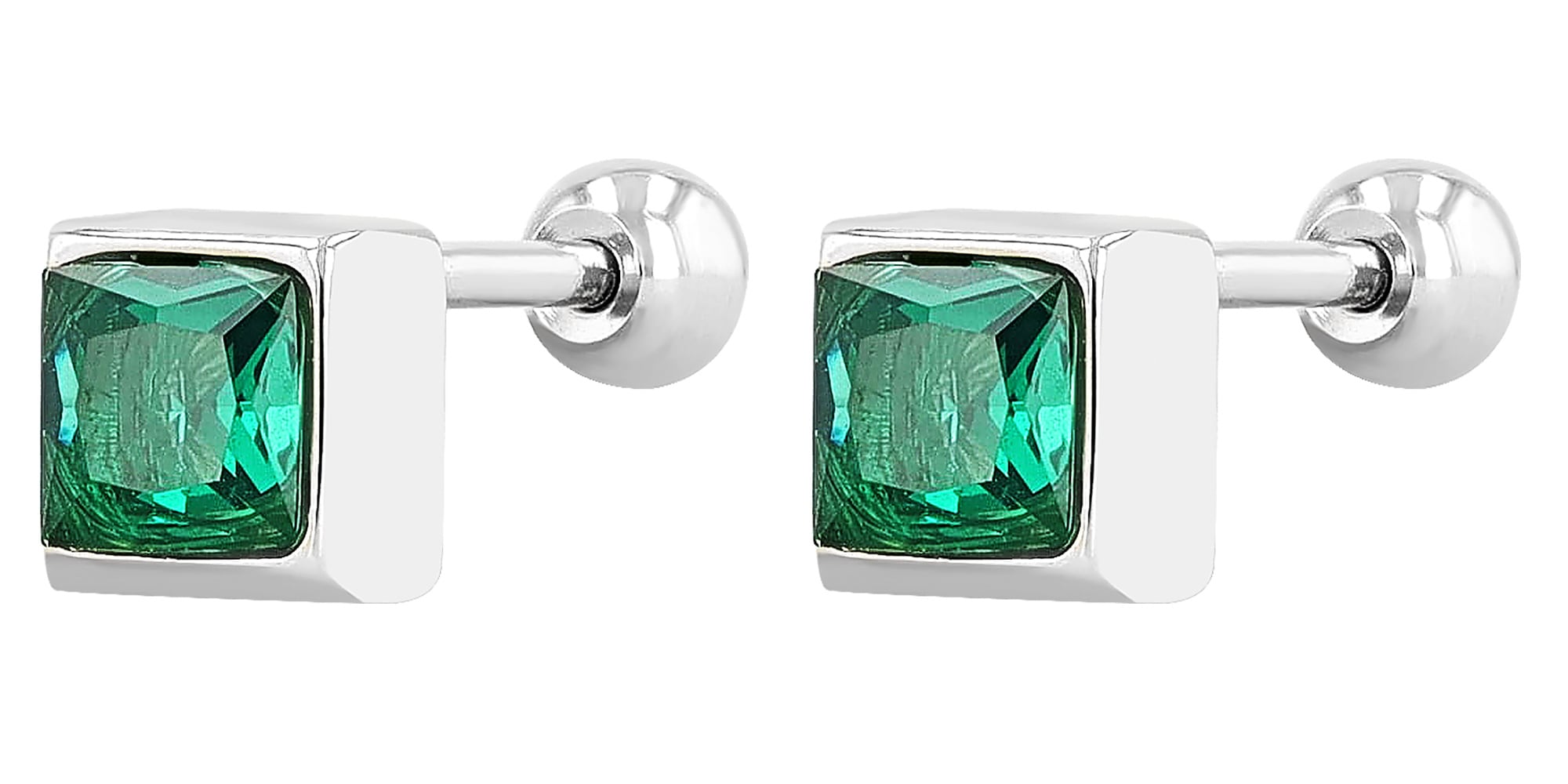 Adelia´s Paar Ohrhänger »Damen Ohrringe – Ohrstecker aus Edelstahl mit Zirkonia« Eine schöne Geschenkidee für jeden Anlass