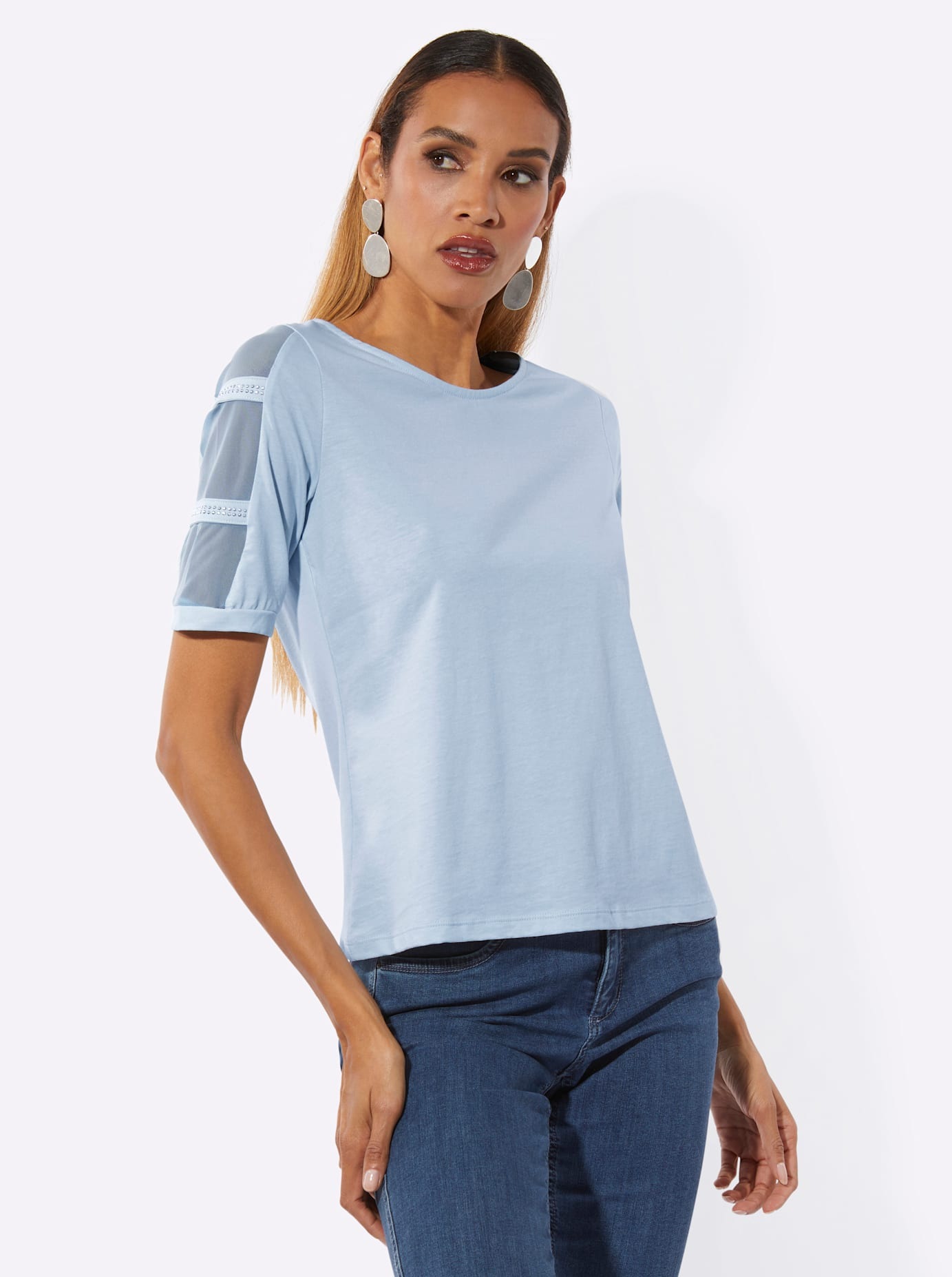 creation L Rundhalsshirt "Kurzarm-Shirt" 1 tlg. günstig online kaufen