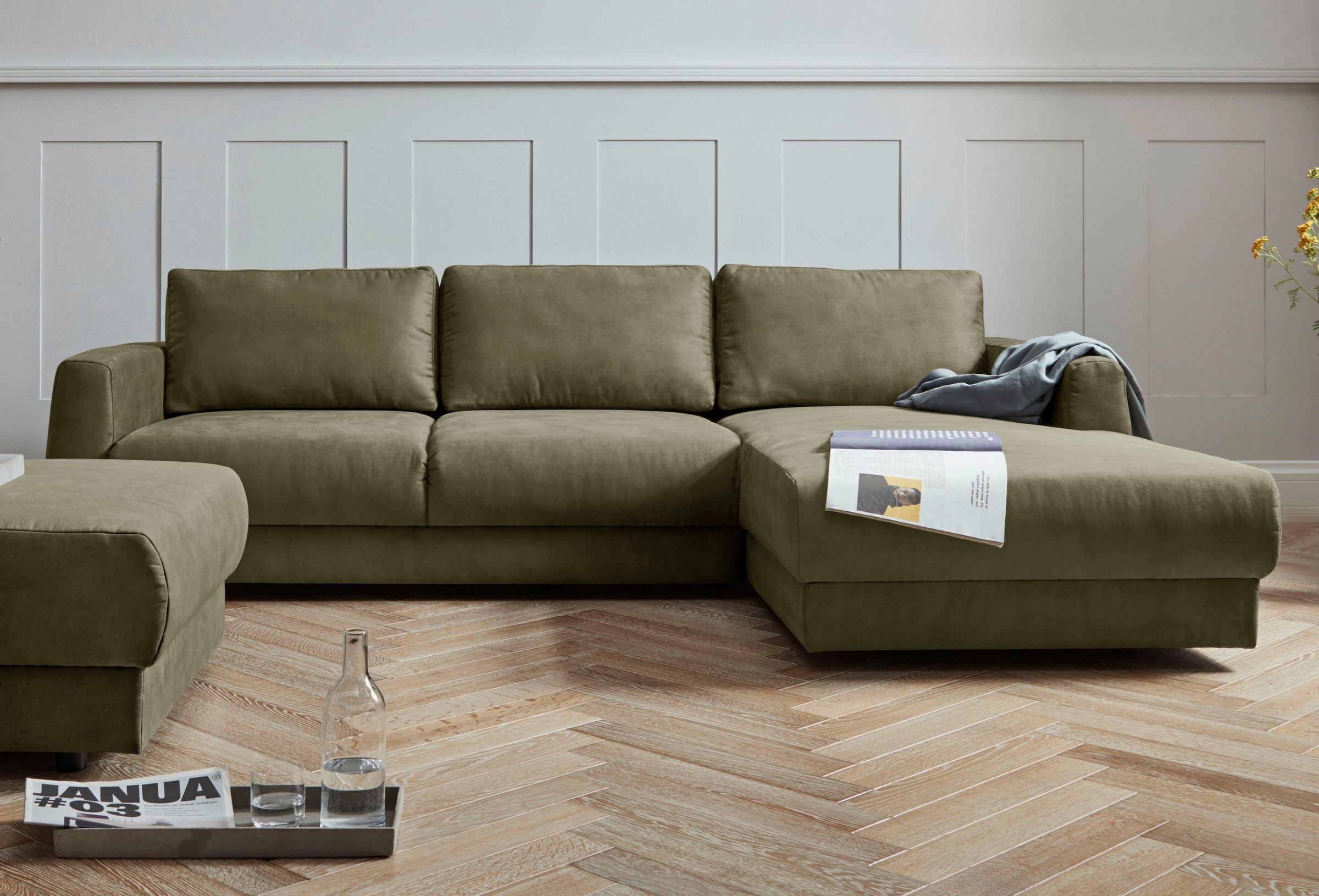 OTTO home Ecksofa "Hobro L-Form" in 3 Bezugsqualitäten in vielen Farben
