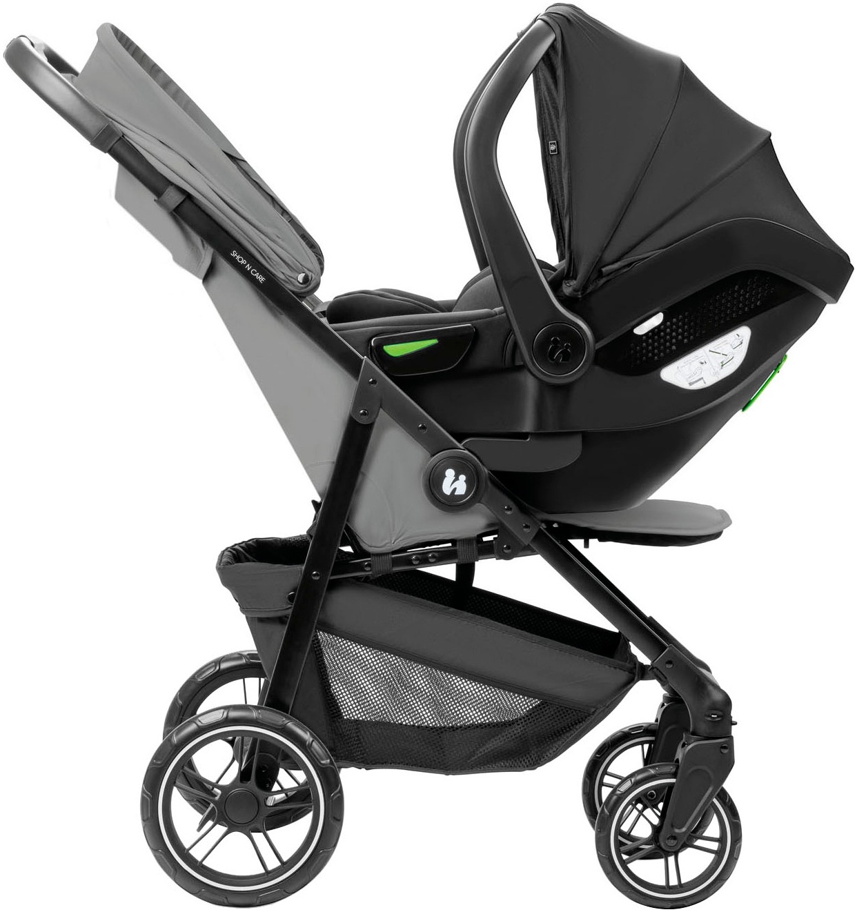 Hauck Kinder-Buggy »Shop N Care Trio Set«, inkl. Babyschale, Babywanne und Adapter