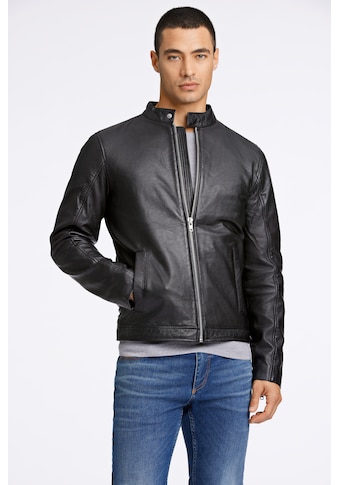 Lederjacke, aus echtem Leder