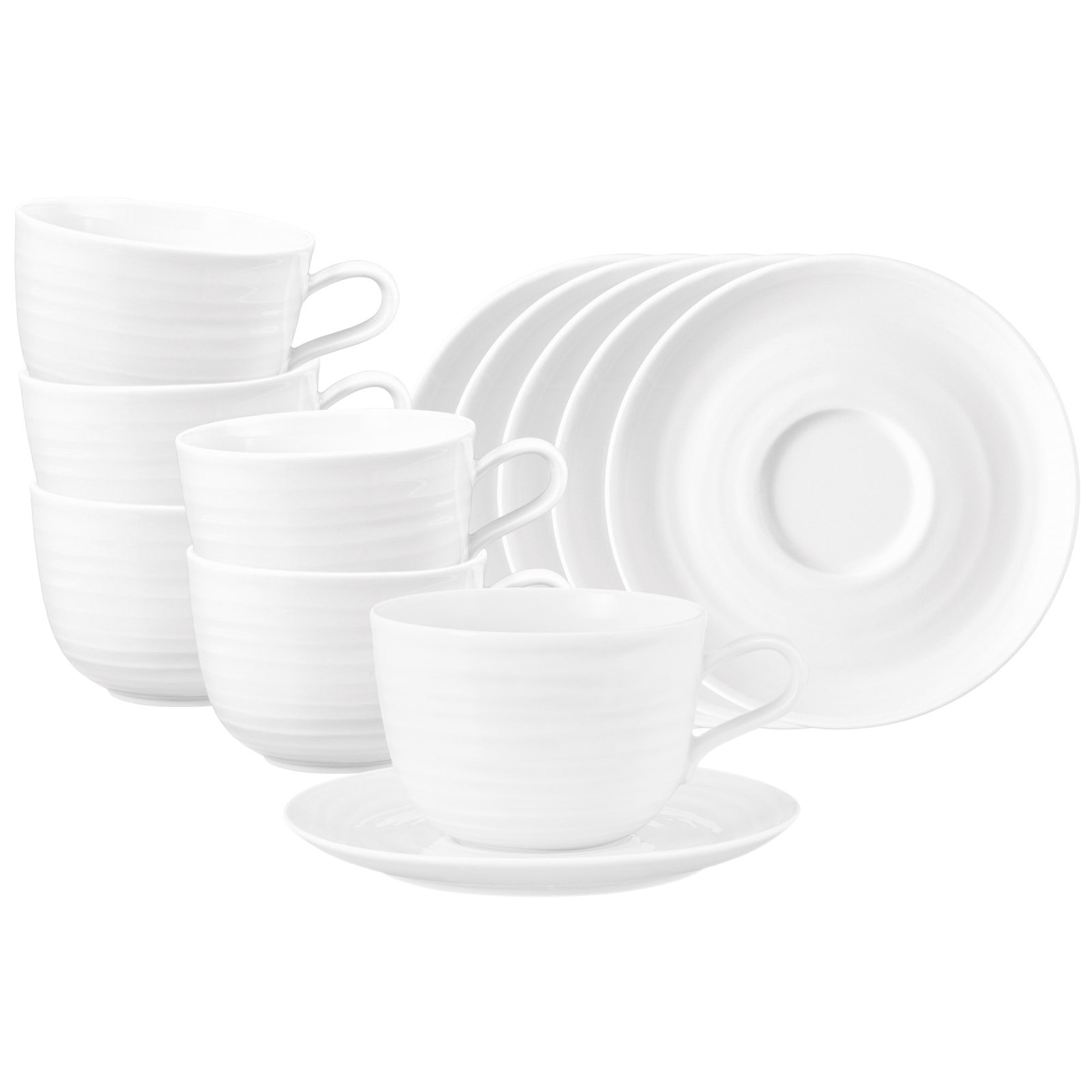 Seltmann Weiden Tasse »Milchkaffeetassen mit Untertassen Terra 400 ml 6er Set«