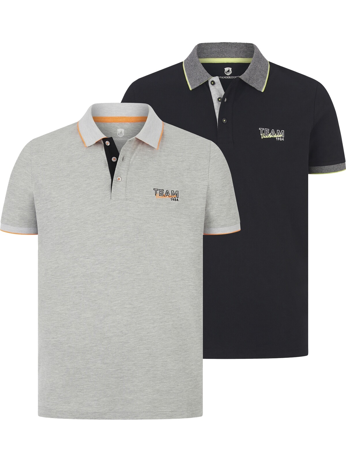 Jan Vanderstorm Poloshirt »Doppelpack Poloshirt HARALDFRED«, (2 tlg.)