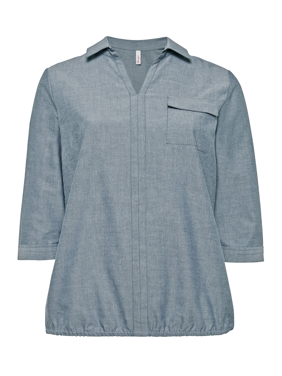 Sheego Tunika »Große Größen«, mit Hemdkragen und elastischem Saum