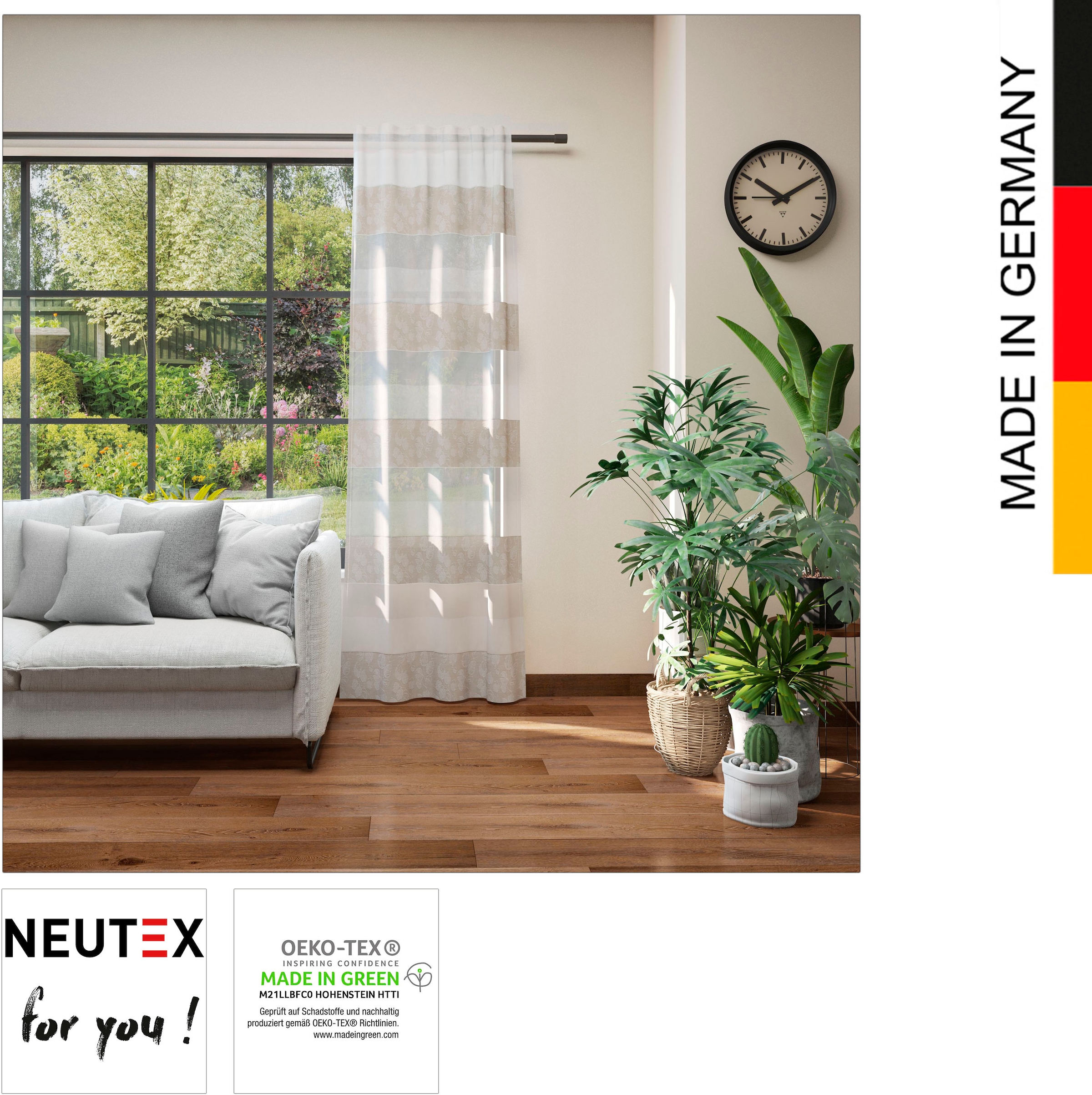 Neutex for you! Vorhang »Dorina«, softe Rechnung St.), BAUR auf weichfließende Dekoqualität (1 