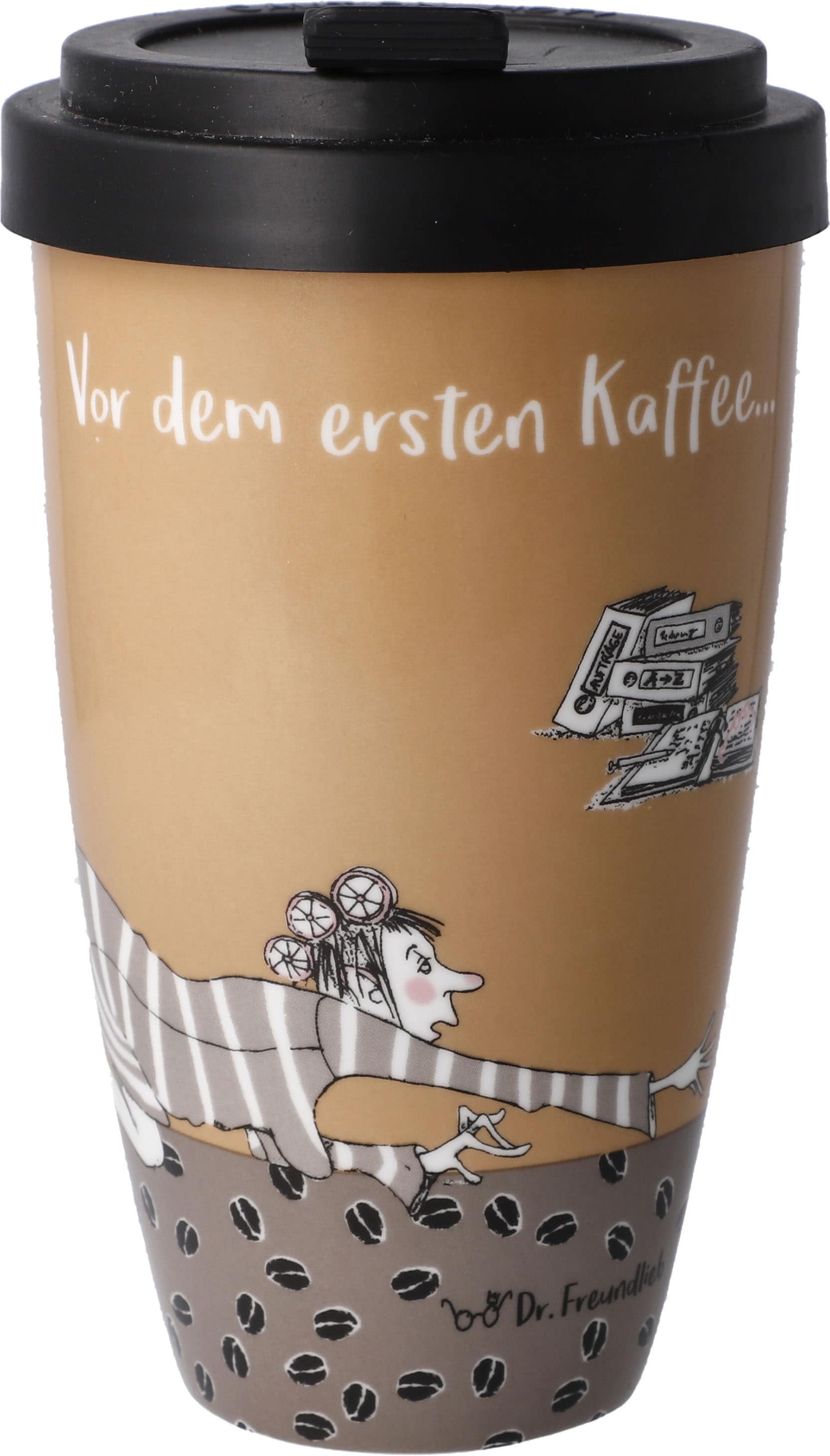 Goebel Coffee-to-go-Becher »Barbara ml abnehmbarem Porzellan 500 BAUR - dem mit Deckel, aus Freundlieb ersten | Kaffee\