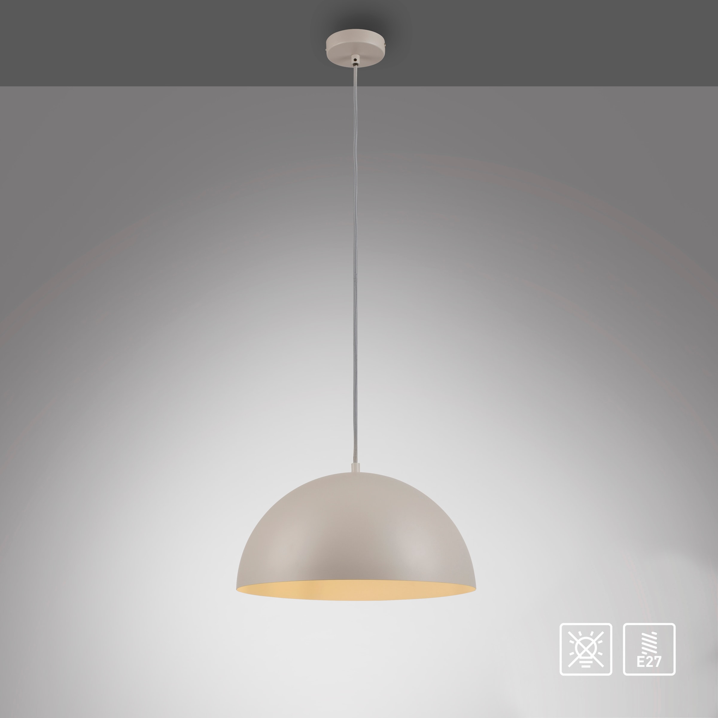 SCHÖNER WOHNEN-Kollektion LED Pendelleuchte »ALI« E27 1 Stk. SCHÖNER WOHNEN Kollektion, Downlight