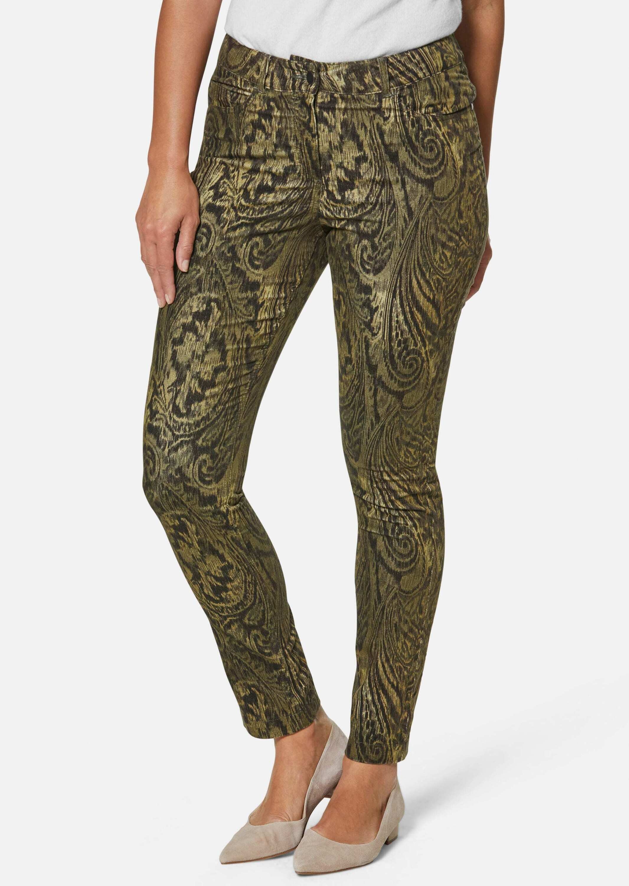 MADELEINE Stoffhose »Hose Paisley-Hose in samtiger Stretch-Qualität«