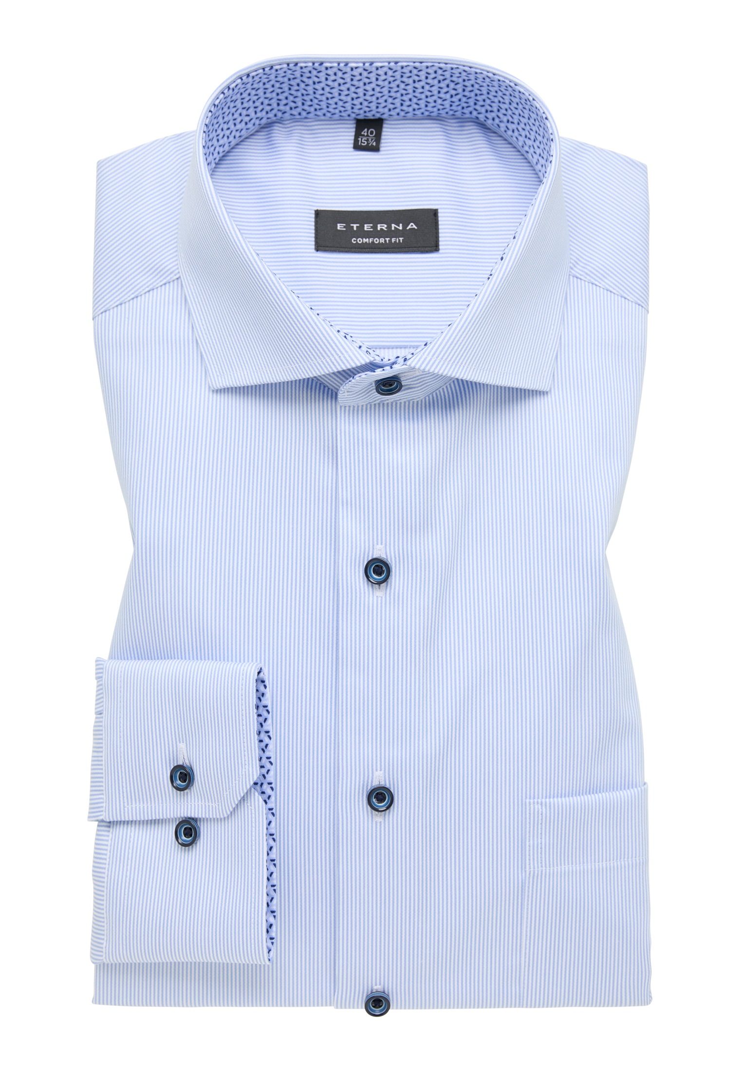 Eterna Langarmhemd »COMFORT FIT« NON IRON (bügelfrei)