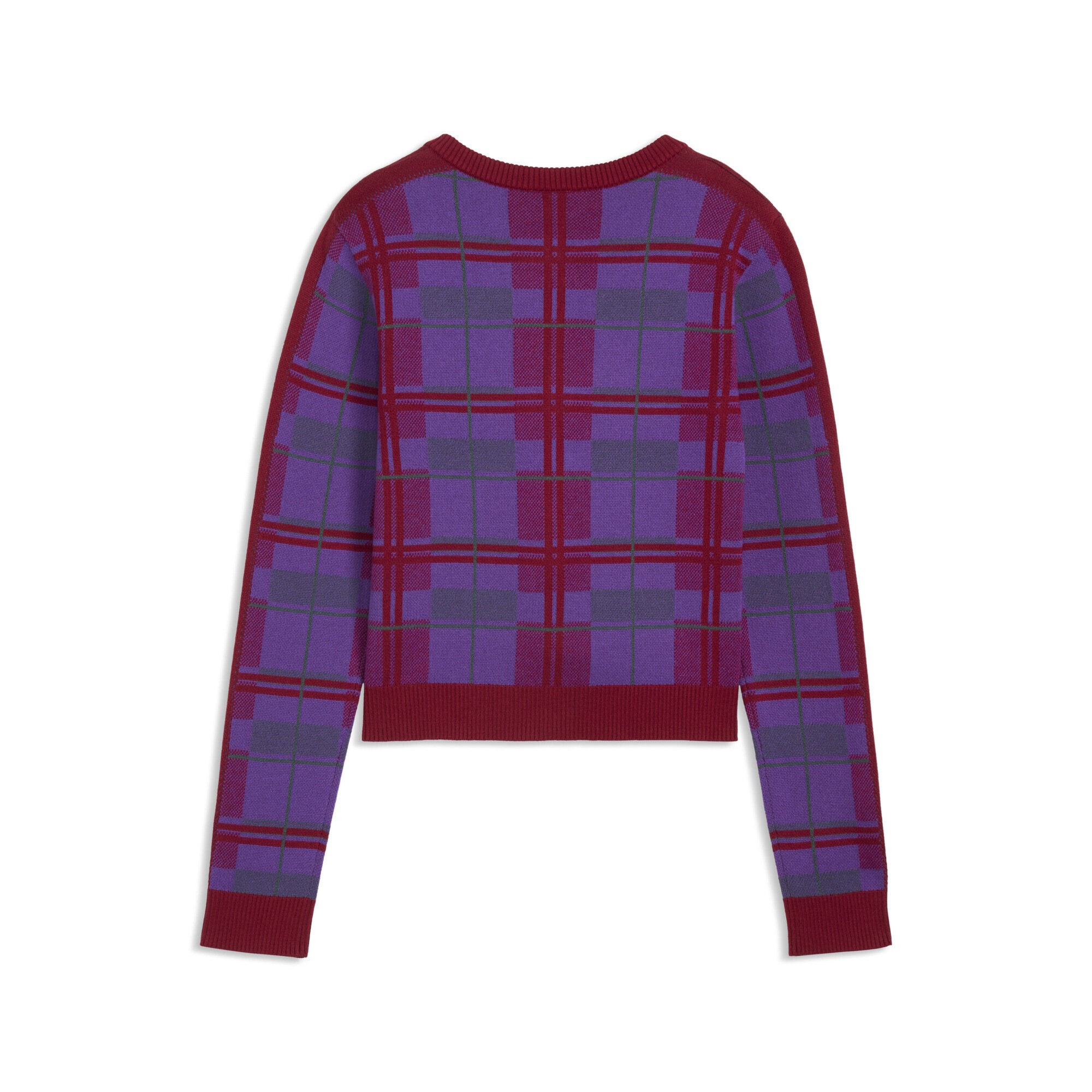 PUMA Strickjacke »T7 Tartan Slim Strickjacke Damen«