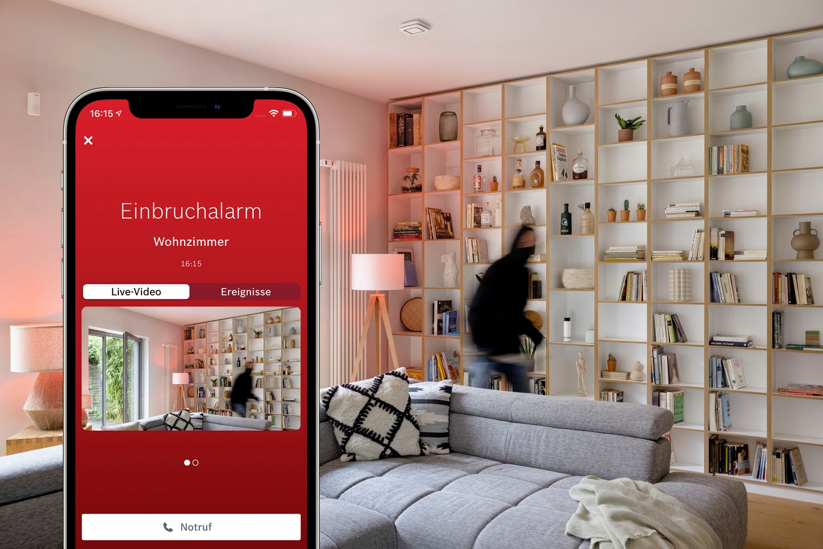 BOSCH Überwachungskamera »Bosch Smart Home 360° Innenkamera«, Innenbereich