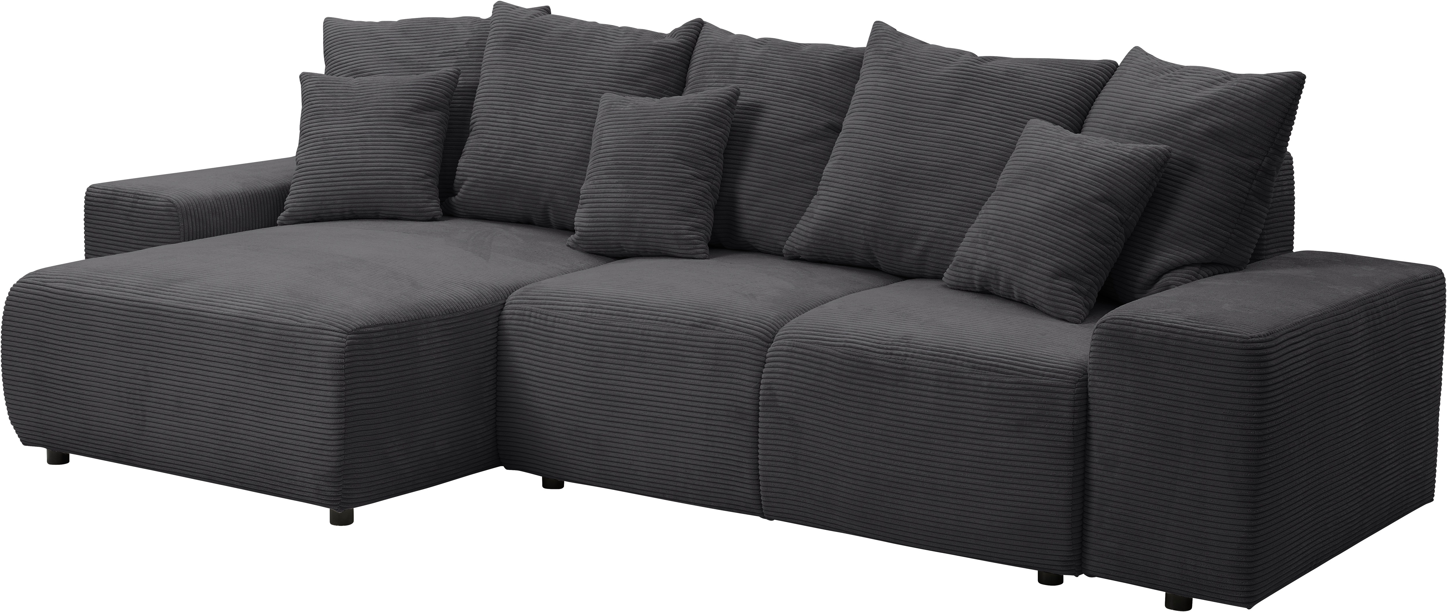 Thumbnail - WERK2 Ecksofa "Riwa, modernes Sofa zum Kuscheln und Entspannen, Breite 300cm, L-Form", Trendiges Ecksofa mit vielen Kiss...