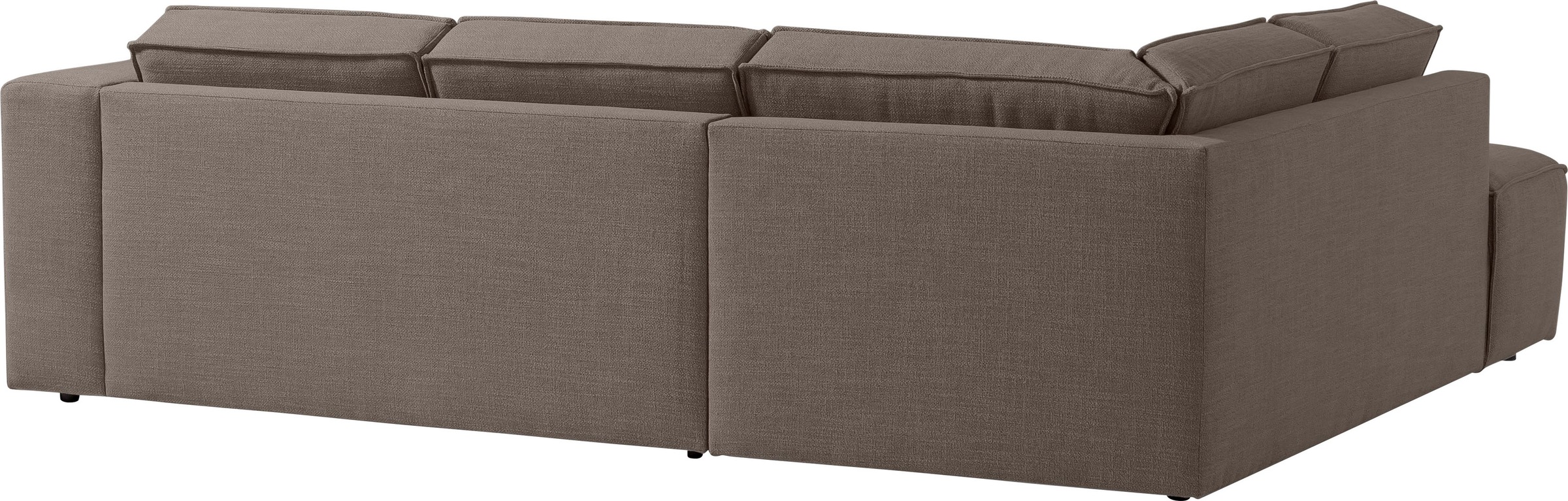 TRENDMANUFAKTUR Ecksofa »Dice, aktuelles Design, L-Form, mit komfortabler«, Sitztiefenverstellung und Kaltschaumpolsterung toller Sitzkomfort