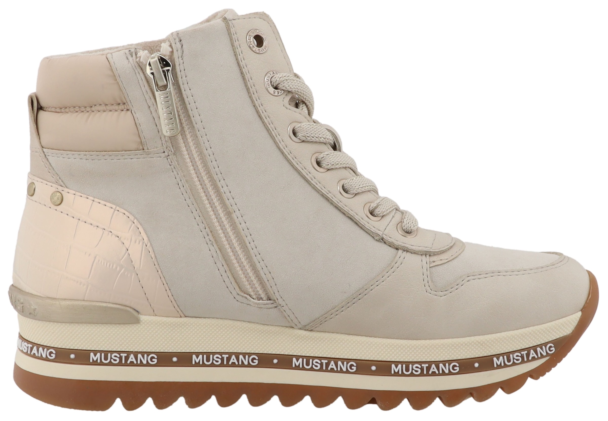 Mustang Shoes Winterboots »Urbana«  Plateausneaker, Winterboots mit wärmendem Textilfutter