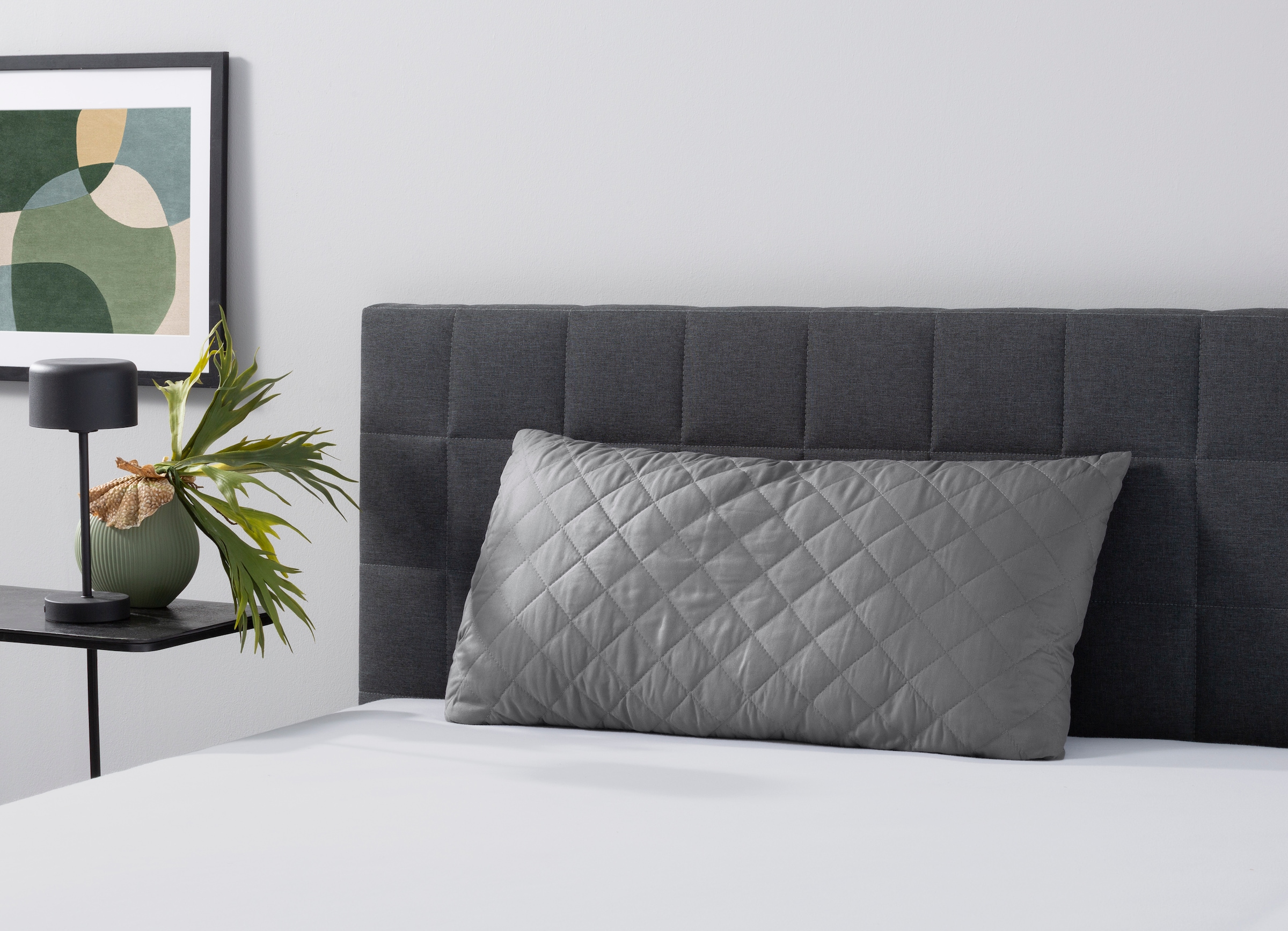 OTTO home Microfaserkissen »Clarra, Kopfkissen 40x80 cm, 80x80 cm« Füllung: Polyester Bezug: Polyester 1 Stk. tlg. Rückenschläfer, Seitenschläfer, Kissen in grau