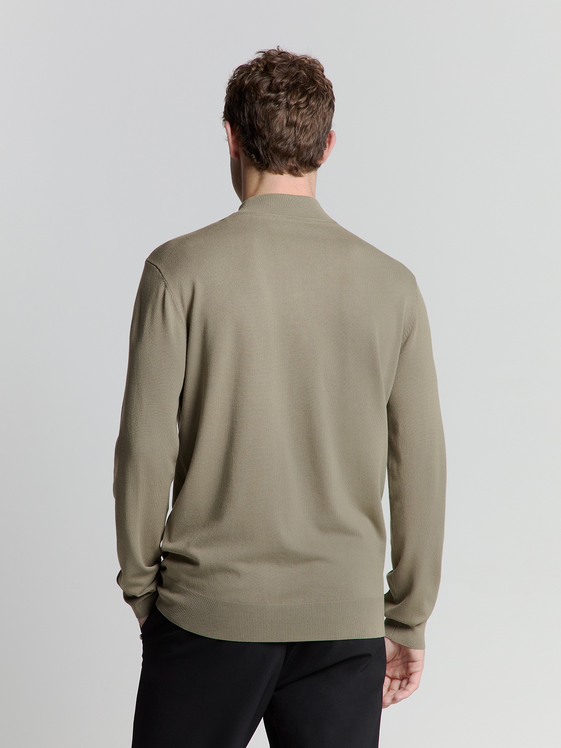 NO EXCESS Rundhalspullover »No Excess Sweatshirt mit halbem Reißverschluss«