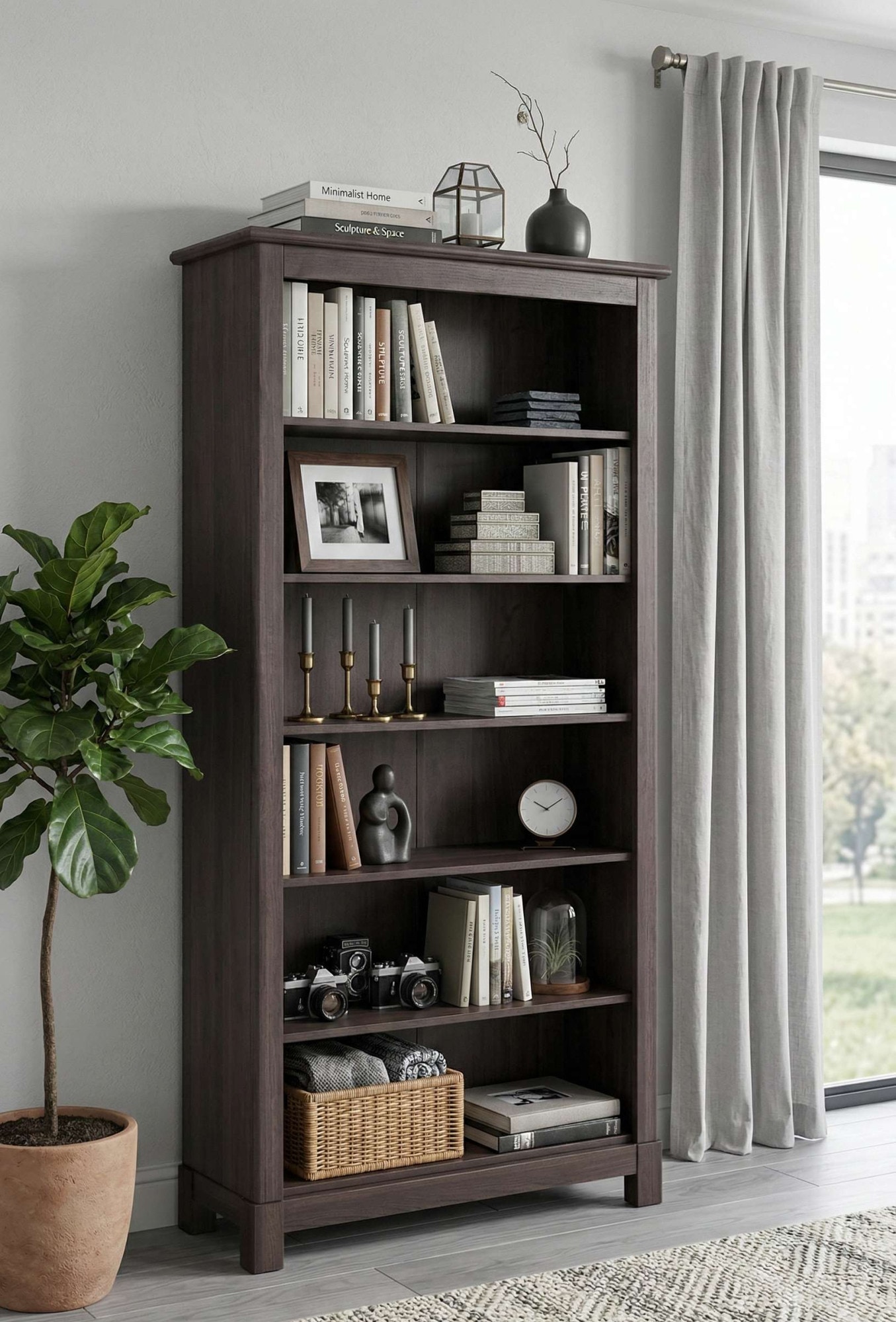OTTO home Bücherregal "Rauna" aus massiver Kiefer, Breite 96 cm, FSC zertifiziert