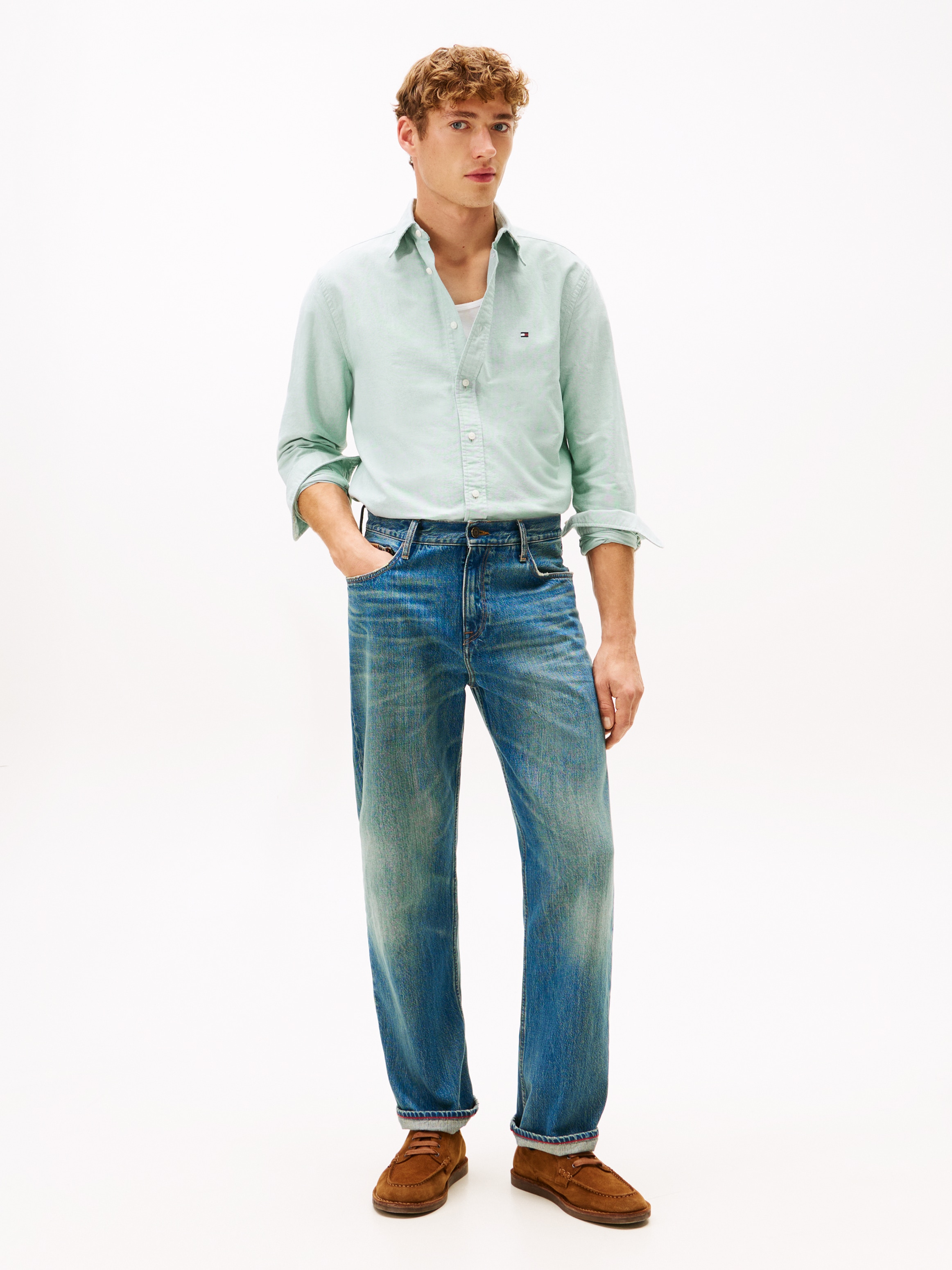 Tommy Hilfiger Langarmhemd »SOLID HERITAGE OXFORD RF SHIRT«