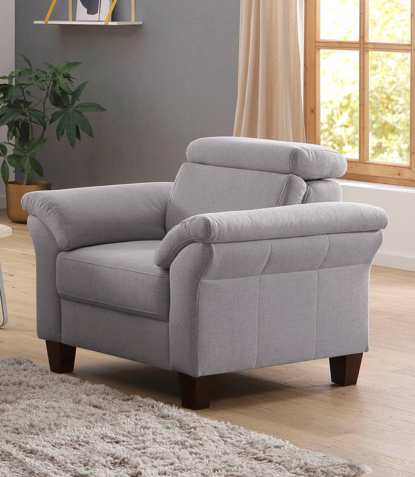 OTTO home Sessel "Arngast" Inclusive Kopfteilverstellung und Federkern