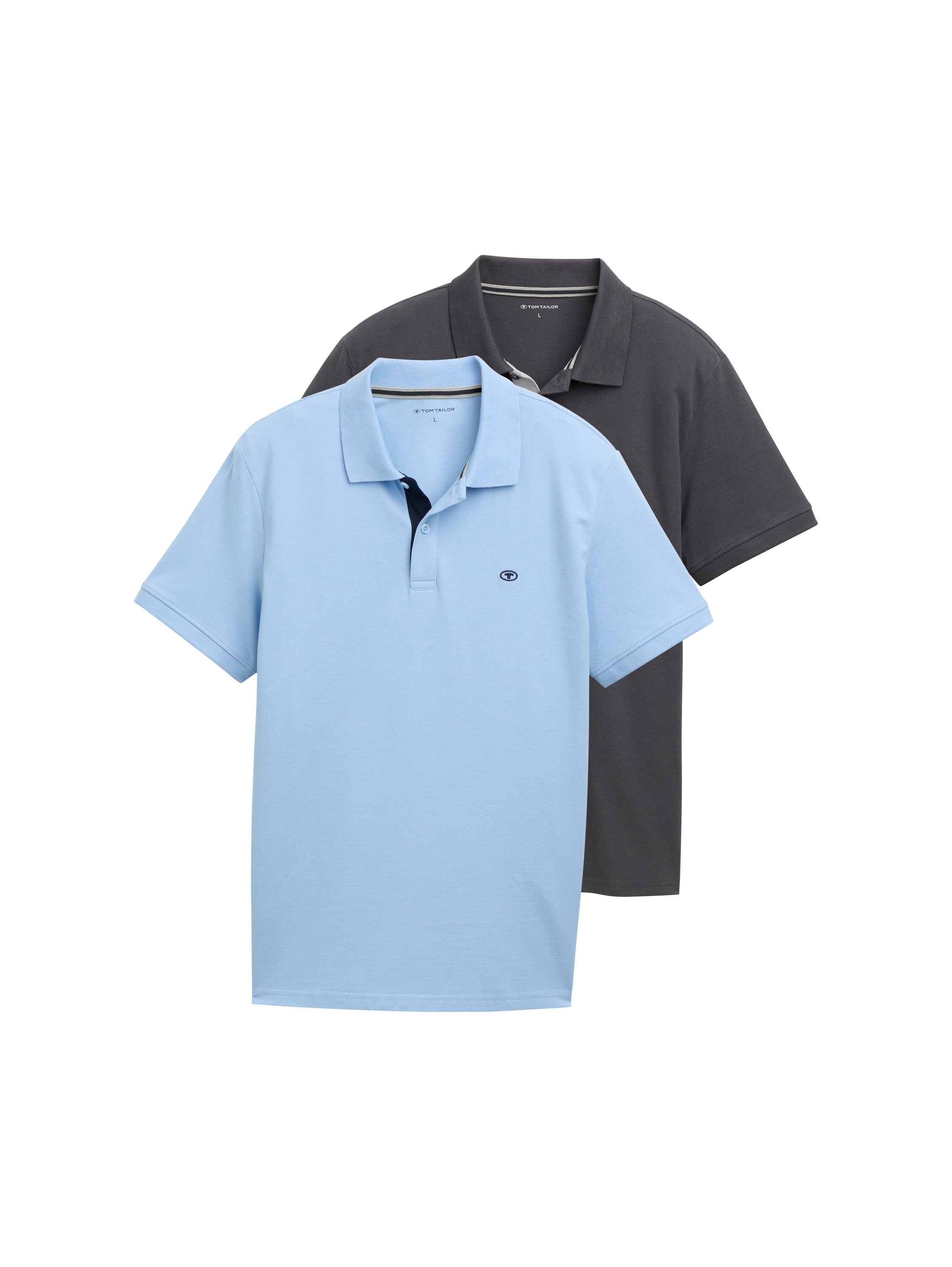 TOM TAILOR Poloshirt Packung, 2 Stk. tlg. im Doppelpack günstig online kaufen