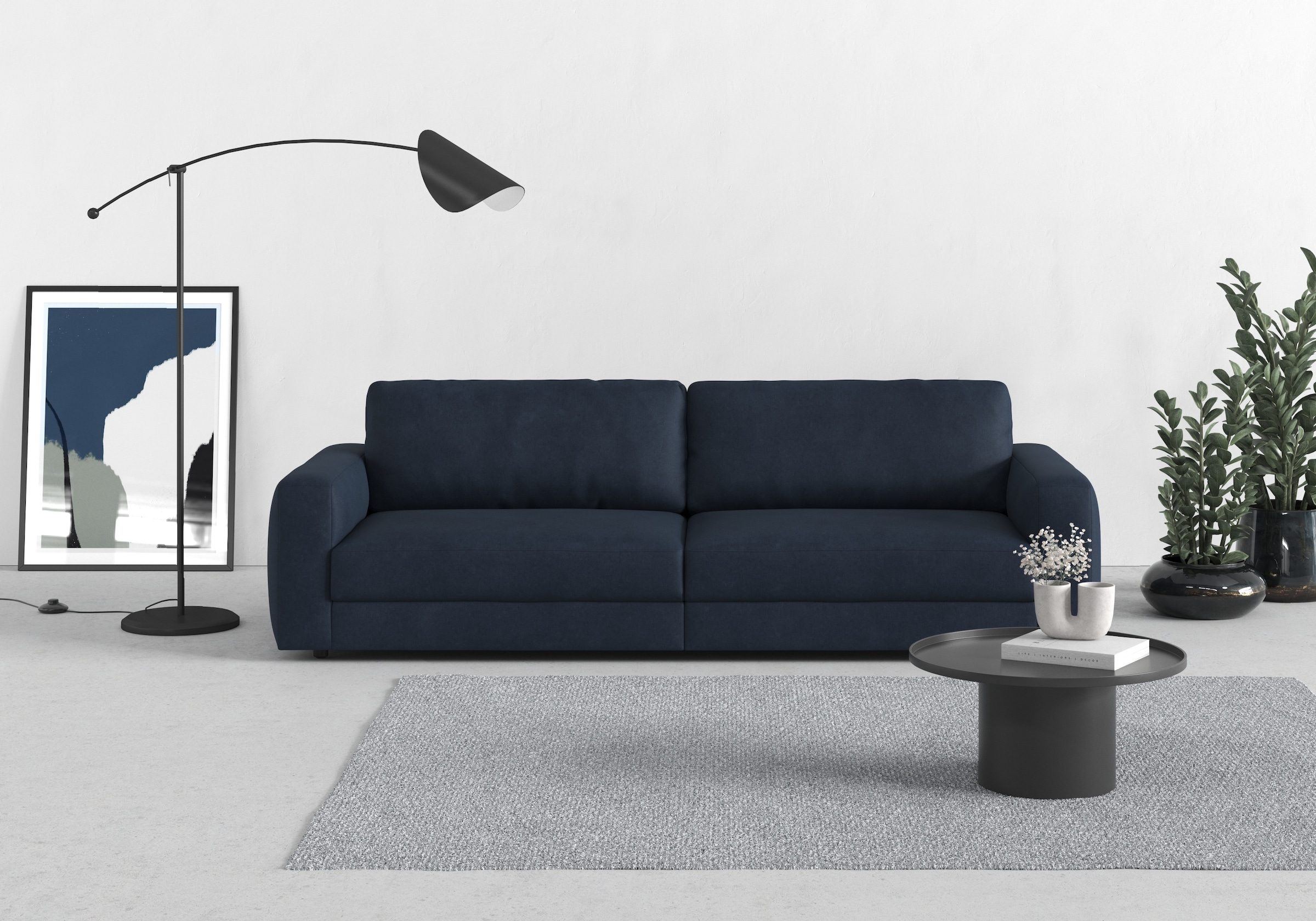 TRENDMANUFAKTUR Big-Sofa "Bourbon, Designsofa,", mit extra hohem Sitzkomfort, in trendigem Cord Bezug erhältlich