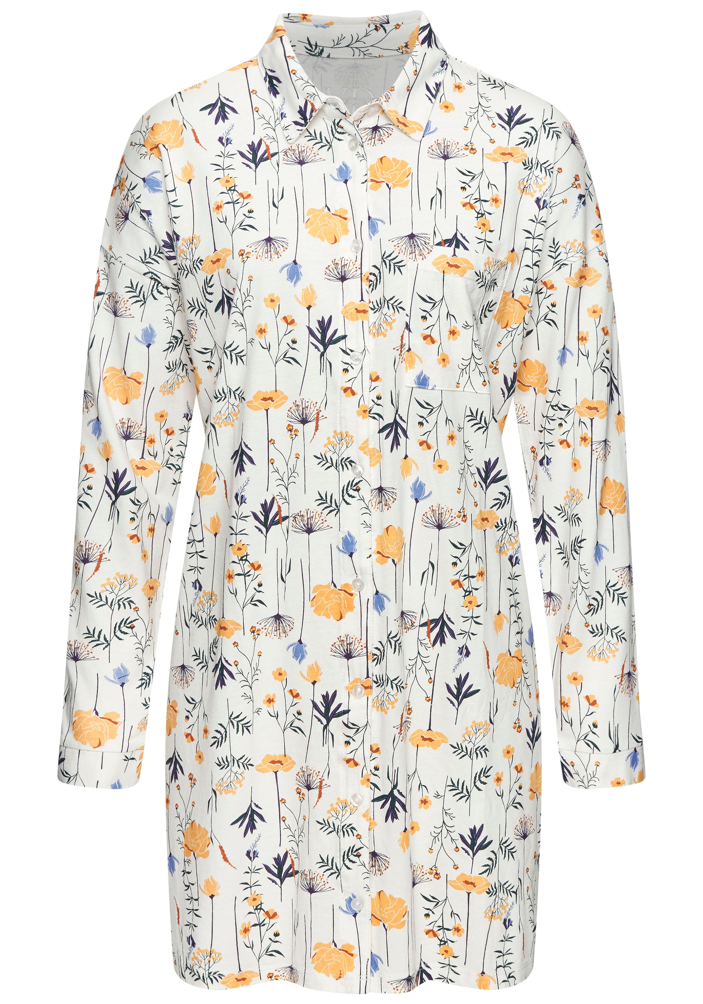 Vivance Dreams Nachthemd 1-teilig, Brusttasche Mit schönem Muster günstig online kaufen