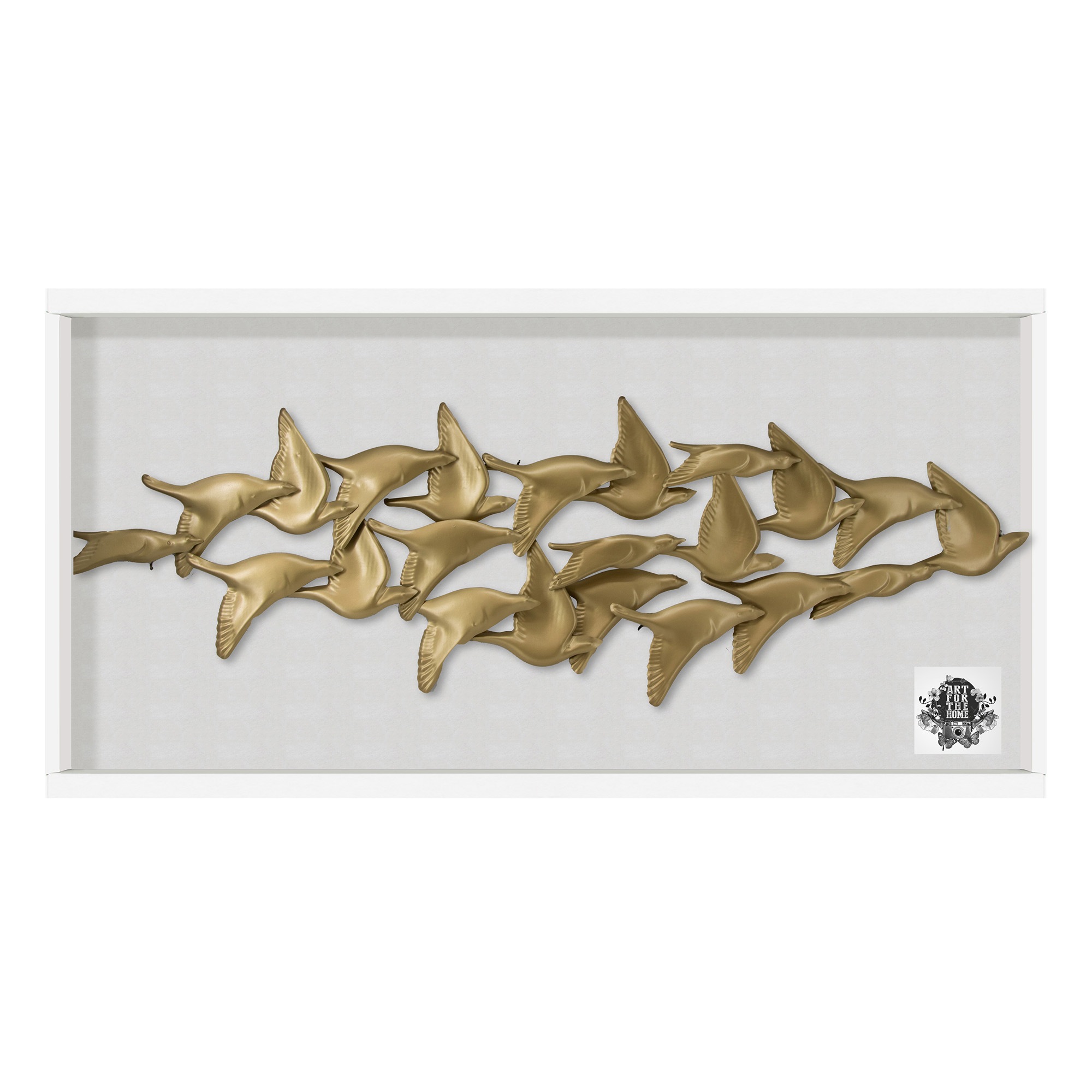 Art for the home Metallbild »Goldene Vögel«, (1 St.)