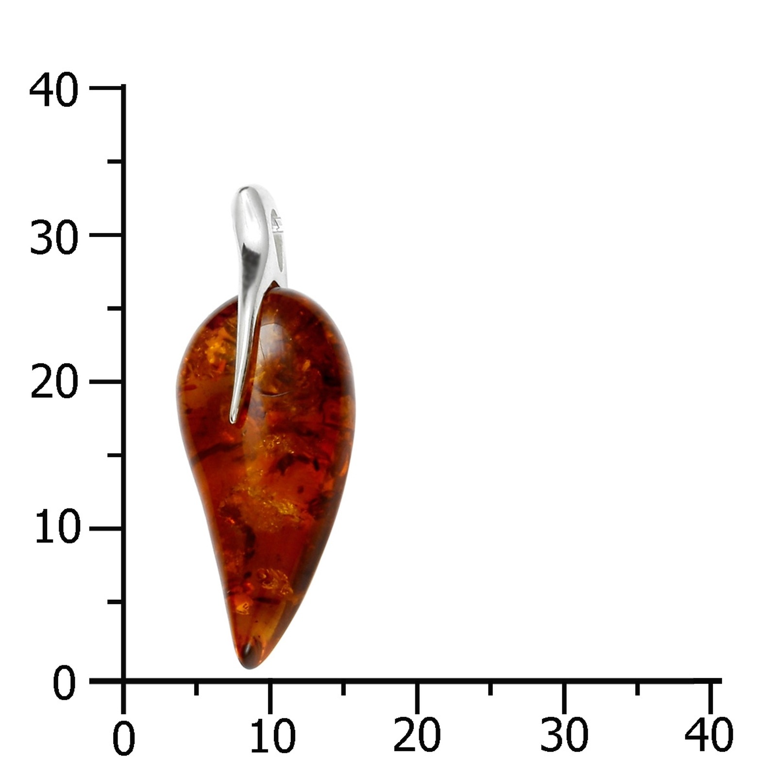 OSTSEE-SCHMUCK Kettenanhänger »- Lotti - Silber 925/000 - Bernstein« ()