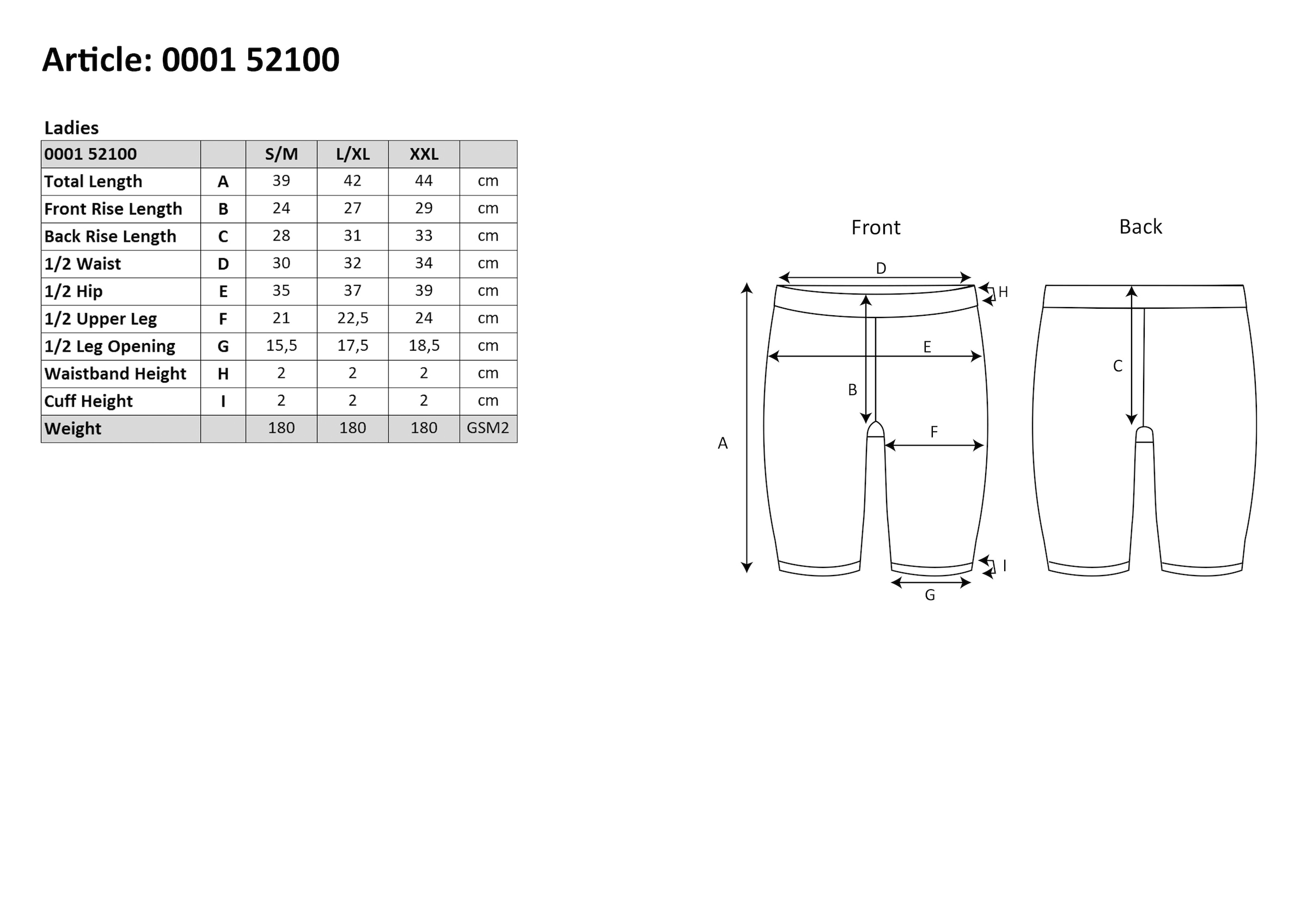 Sarlini Radlerhose, (2er Pack), Damen Kurze Leggings / Radler-Hose aus weicher, bequemer Baumwolle.