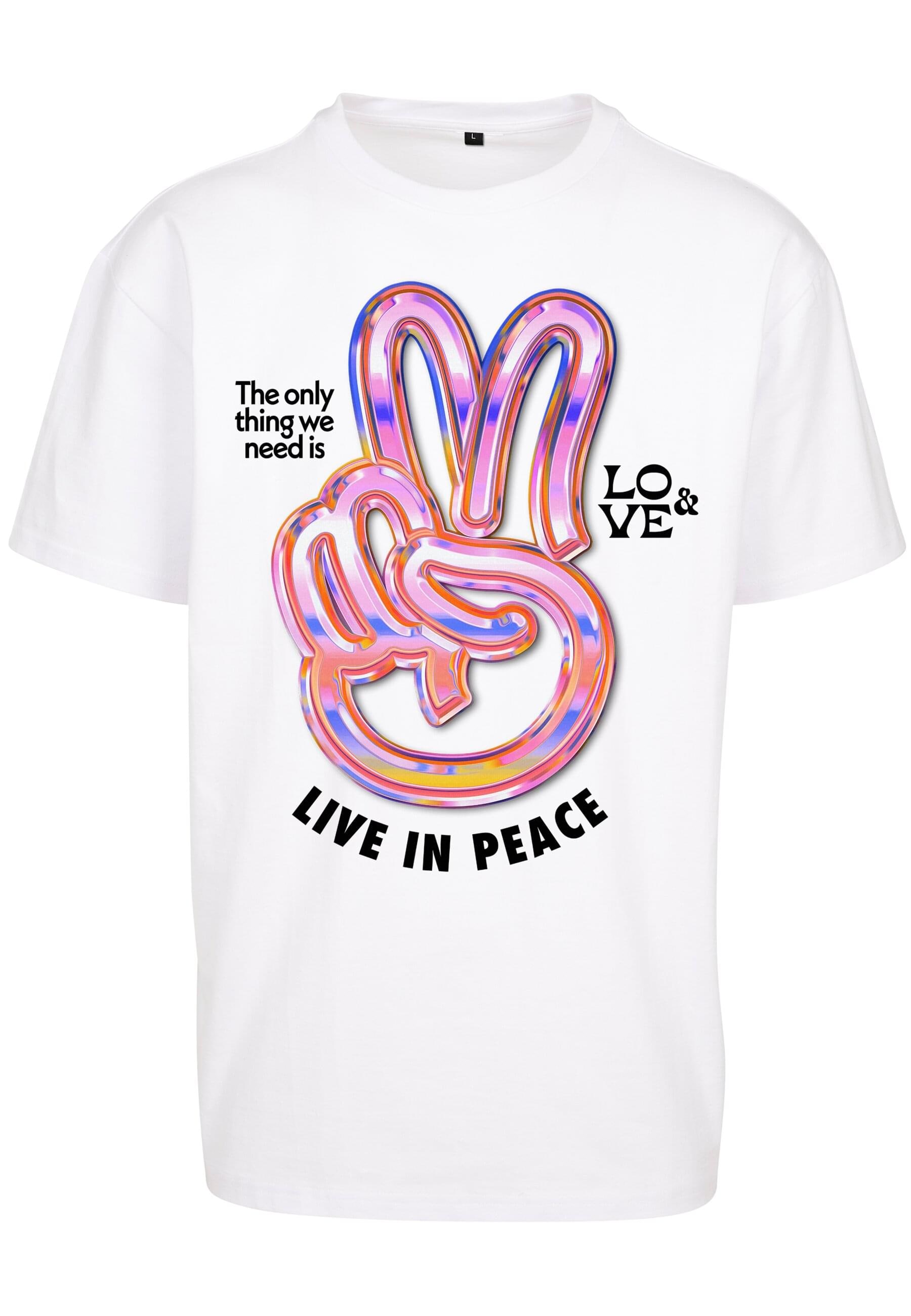 Kurzarmshirt »Upscale by Mister Tee Unisex Live in Peace Oversize Tee«