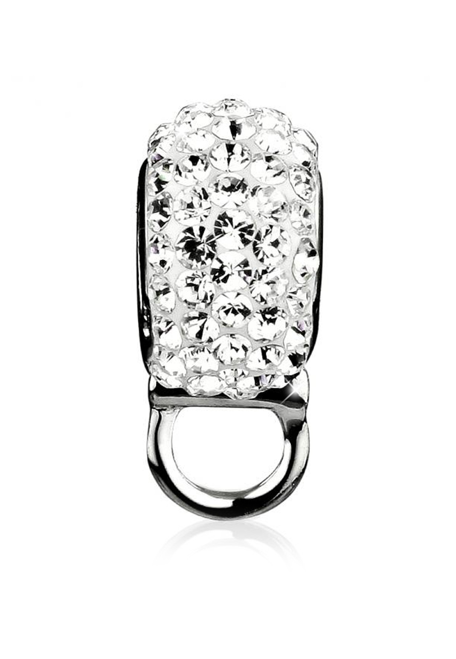 Nenalina Charm-Einhänger »Charm Silber« Kristalle Träger Bead 925