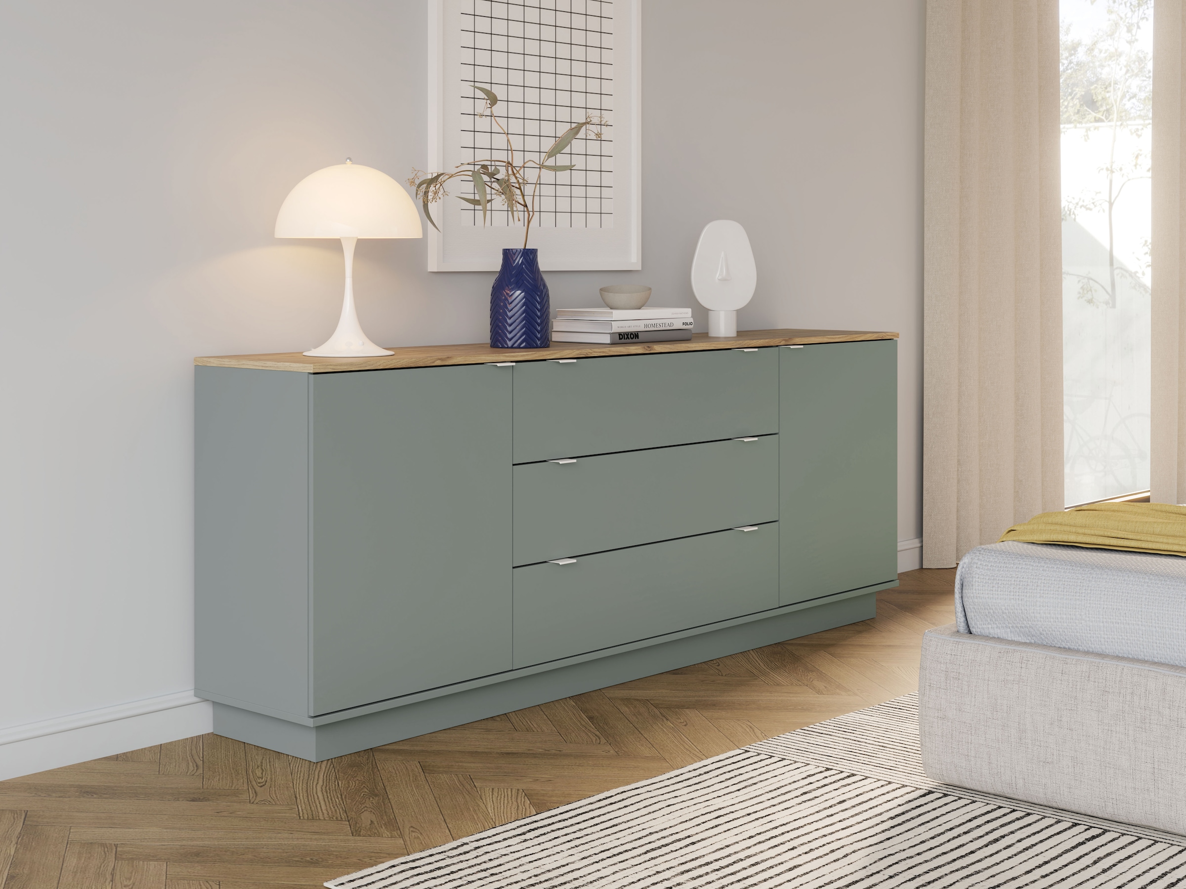 FORTE Sideboard, B/H/T 224,5/85,7/41,3 cm