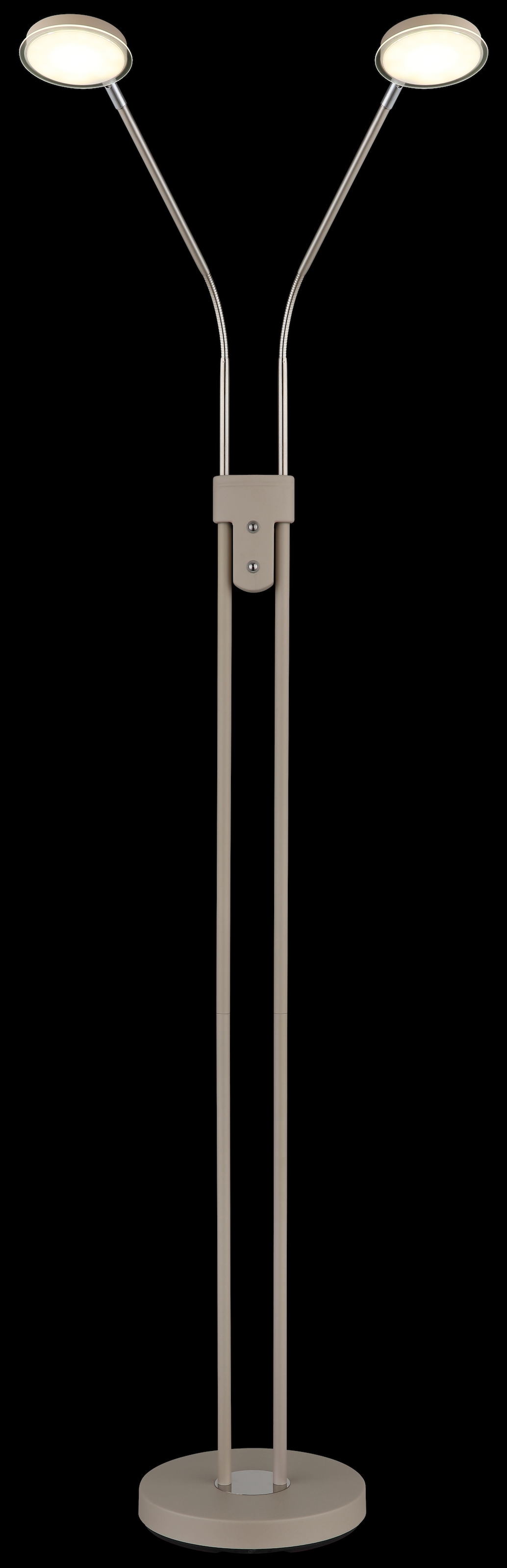 GLOBO LIGHTING Stehlampe »SILVIO« LED-Modul 1 Stk. Stehleuchte mit Touchdimmer, flexibel, modern & komfortabel