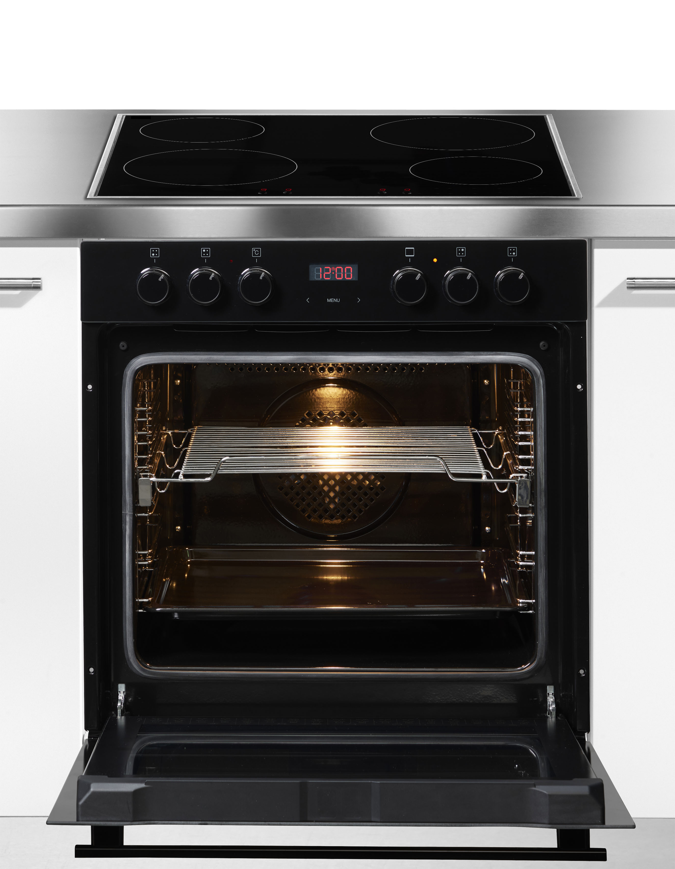 Thumbnail - Amica Induktions Herd-Set "EHIX 933 133 S" mit 1-fach-Teleskopauszug Simple Steam Reinigungsfunktion