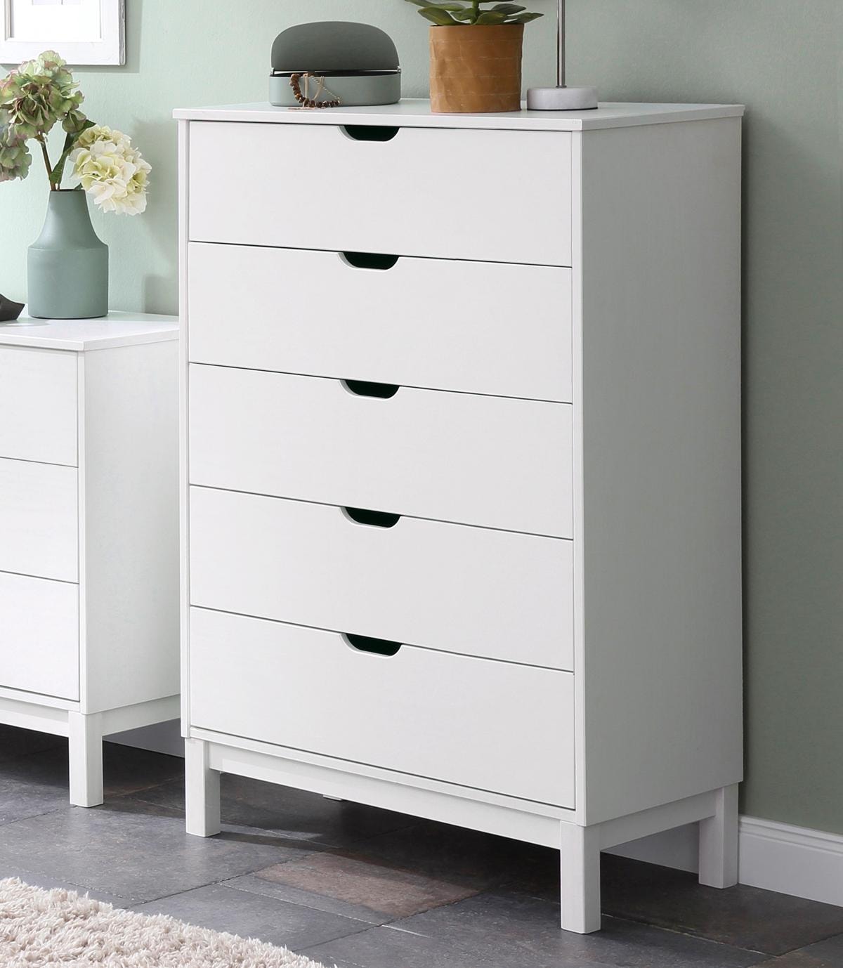 OTTO home Kommode "Post" massives Kiefernholz, mit vielen Stauraummöglichkeiten, Breite 76 cm