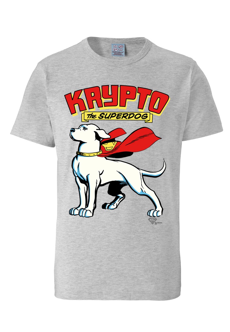 LOGOSHIRT T-Shirt »Superdog - Krypto - DC Comics«, mit coolem Retro-Motiv