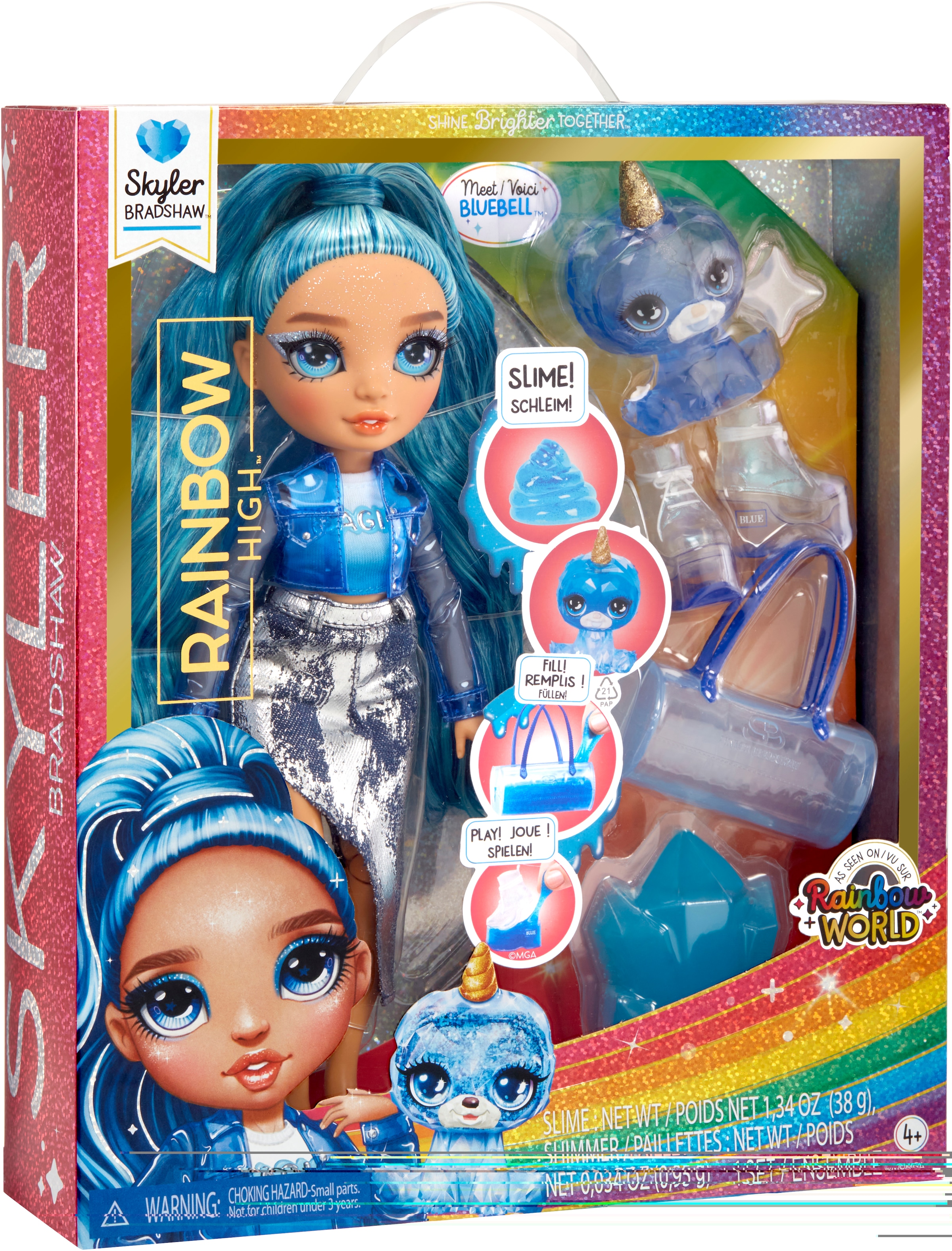 RAINBOW HIGH Anziehpuppe »Classic Rainbow Fashion Doll - Skyler (blue)«