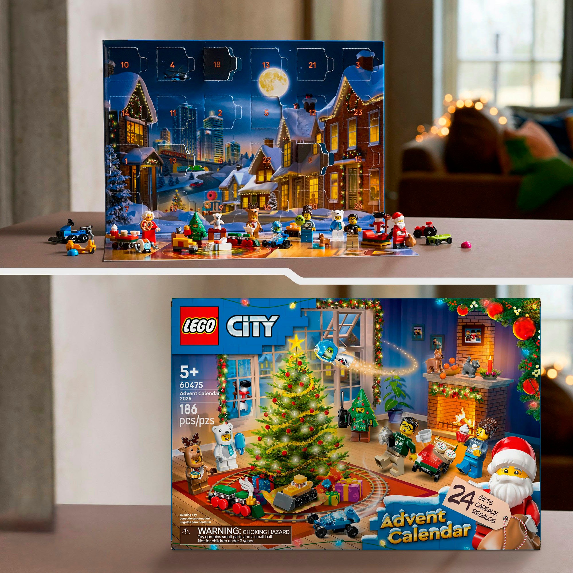 LEGO® Spielzeug-Adventskalender »Spielbausteine, (60475), LEGO City« ab 5 Jahren Made in Europe