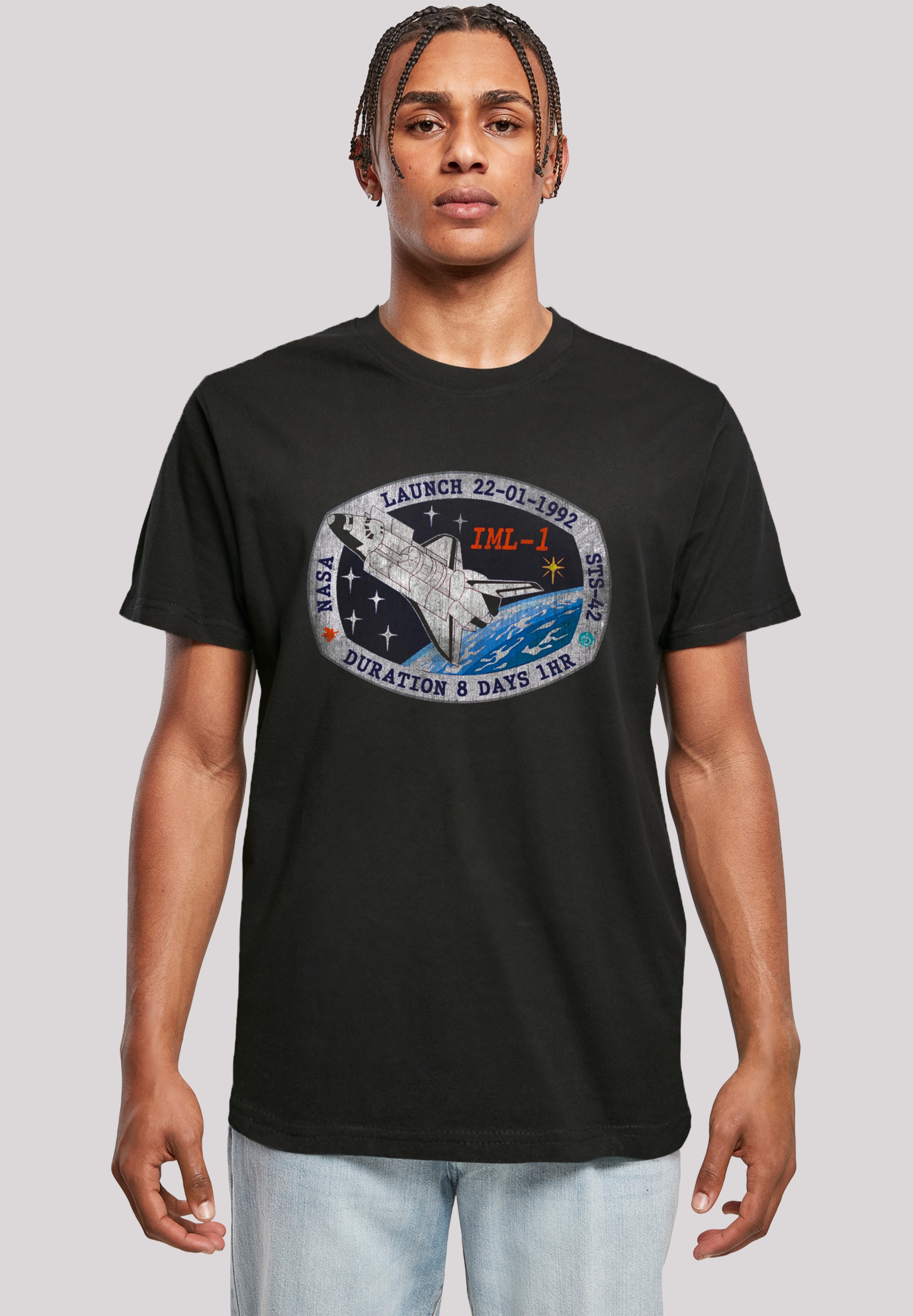 F4NT4STIC T-Shirt "NASA STS 42 Discovery Mission Badge Distressed", Premium günstig online kaufen