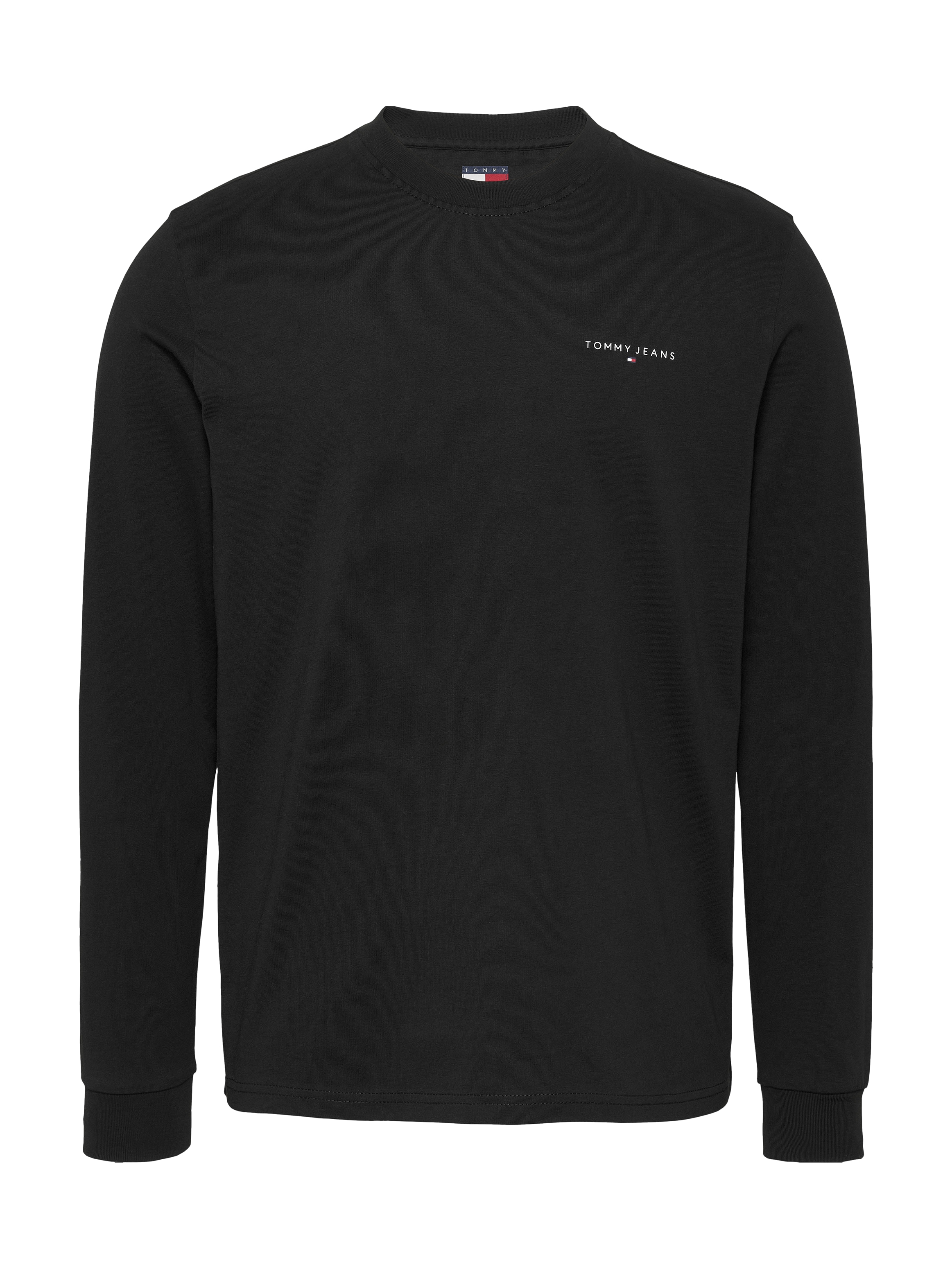 Tommy Jeans Plus Langarmshirt »TJM SLIM LINEAR CHEST LS TEE EXT«, in Großen Größen, Logodruck