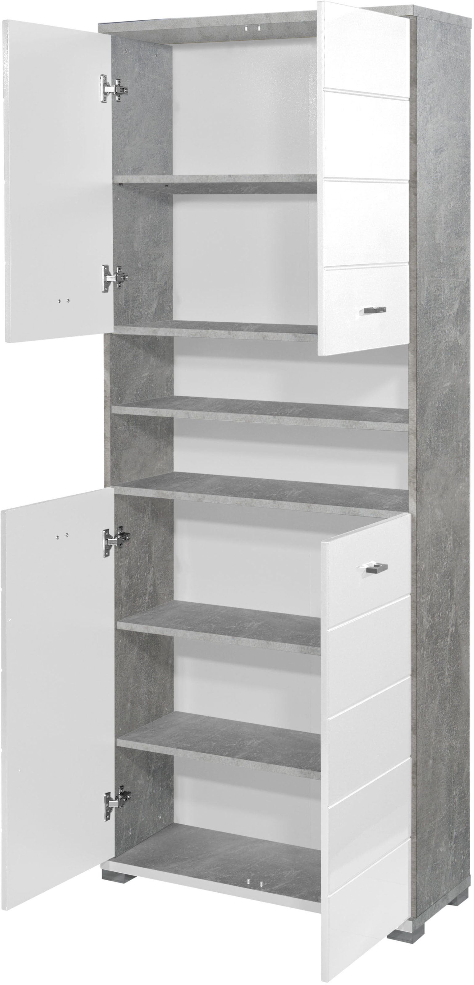 BASIC by Balculina Hochschrank »Pool, Badezimmerschrank BxHxT 76x190x31«, (1 St.), Breite 76cm, Tür L/R montierbar