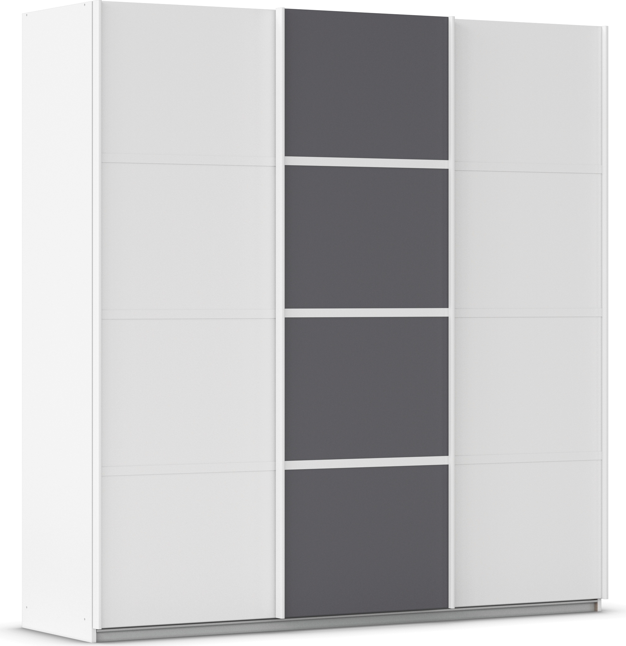 OTTO home Kleiderschrank "Mehrzweckschrank Aktenschrank Möbel Mietswohnung Schlafzimmer AVOLA" 3 verschiedene Ausstattungen BASIC/CLASSIC/PREMIUM (inkl. SOFT-CLOSE), mit eleganten Zierleisten in Chrom, Schwarz oder Weiß MADE IN GERMANY