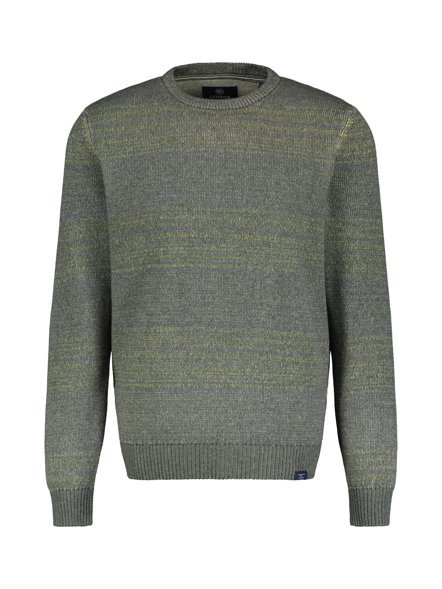 LERROS Strickpullover "LERROS Strickpullover in Melange-Streifenoptik" günstig online kaufen