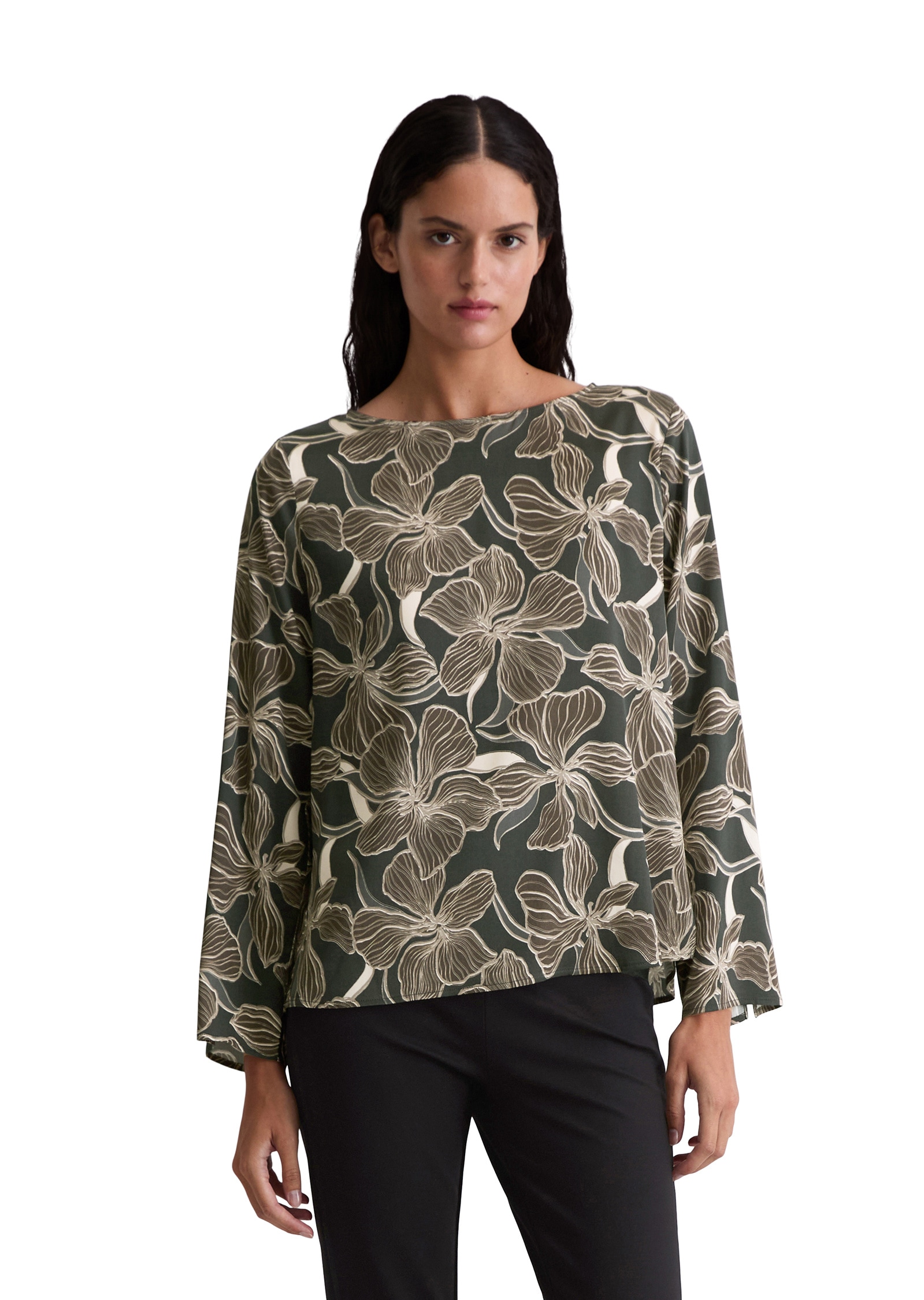 Marc OPolo Langarmbluse "aus Viskose-Satin-Stretch" günstig online kaufen